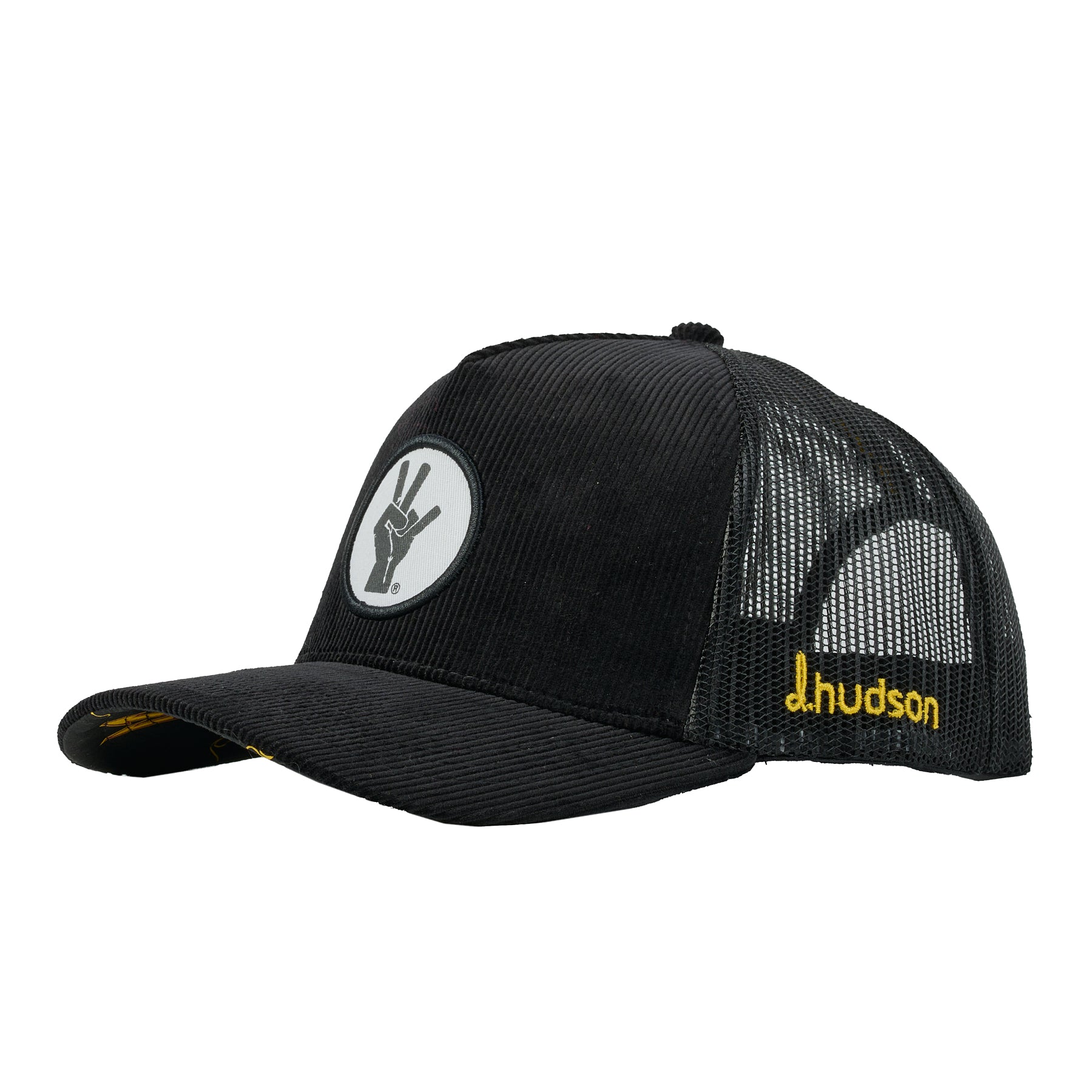 ASU - Pitchfork Hand Mark Corduroy Trucker Mesh (Black/Gold)