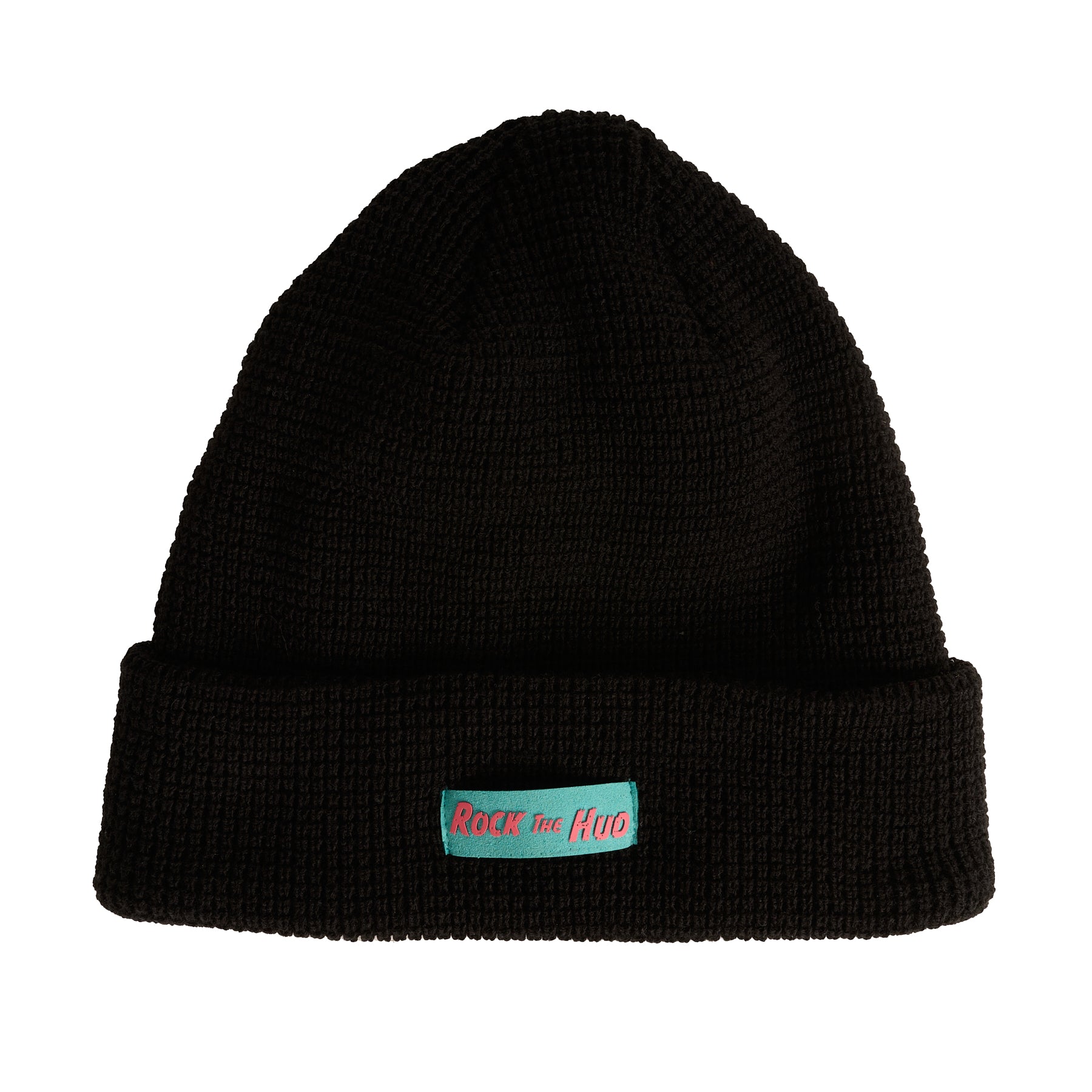 Rock the Hud Beanie (Black/ Aqua/ Pink)