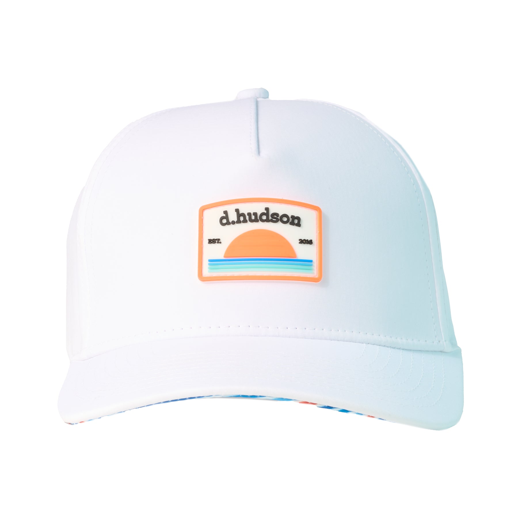 Sunset Hat (White/Orange/Aqua)