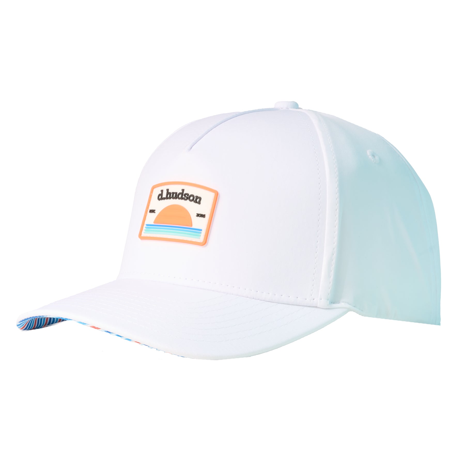 Sunset Hat (White/Orange/Aqua)