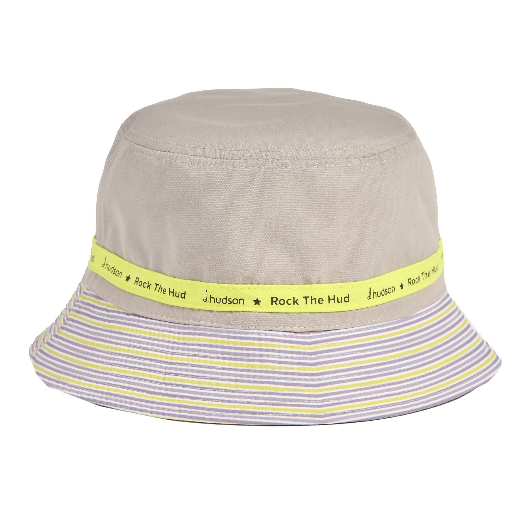 Sunset Bucket Hat (Gray/ Neon Green/ Black)