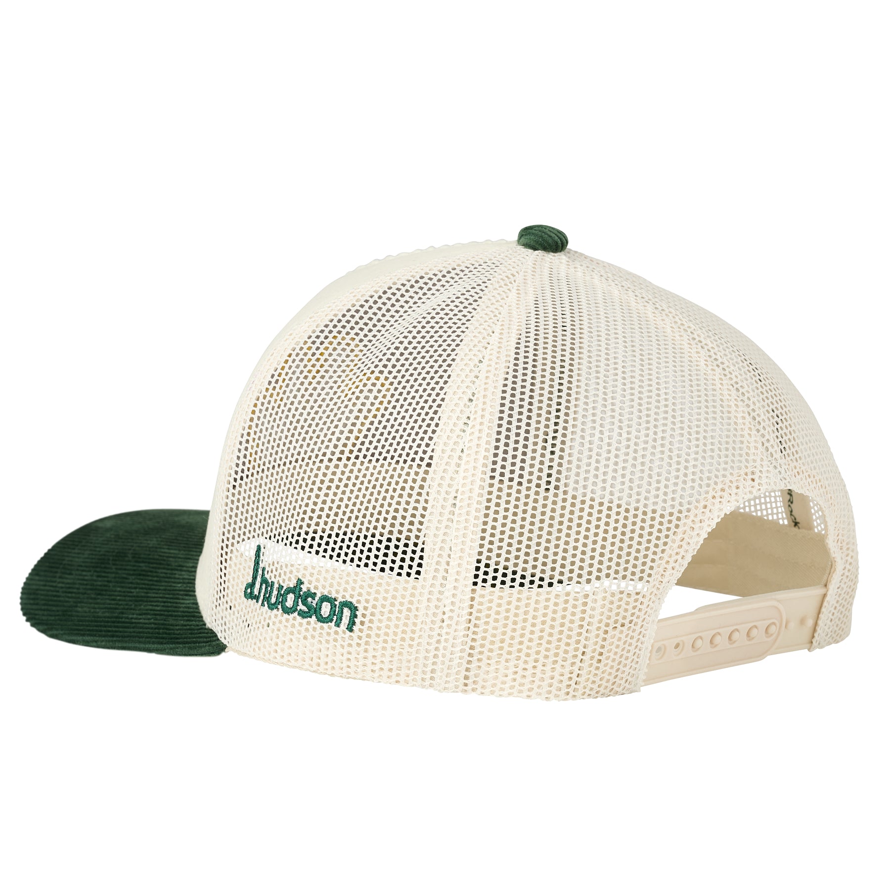 d.Crown Corduroy Trucker Mesh (Cream/Green)
