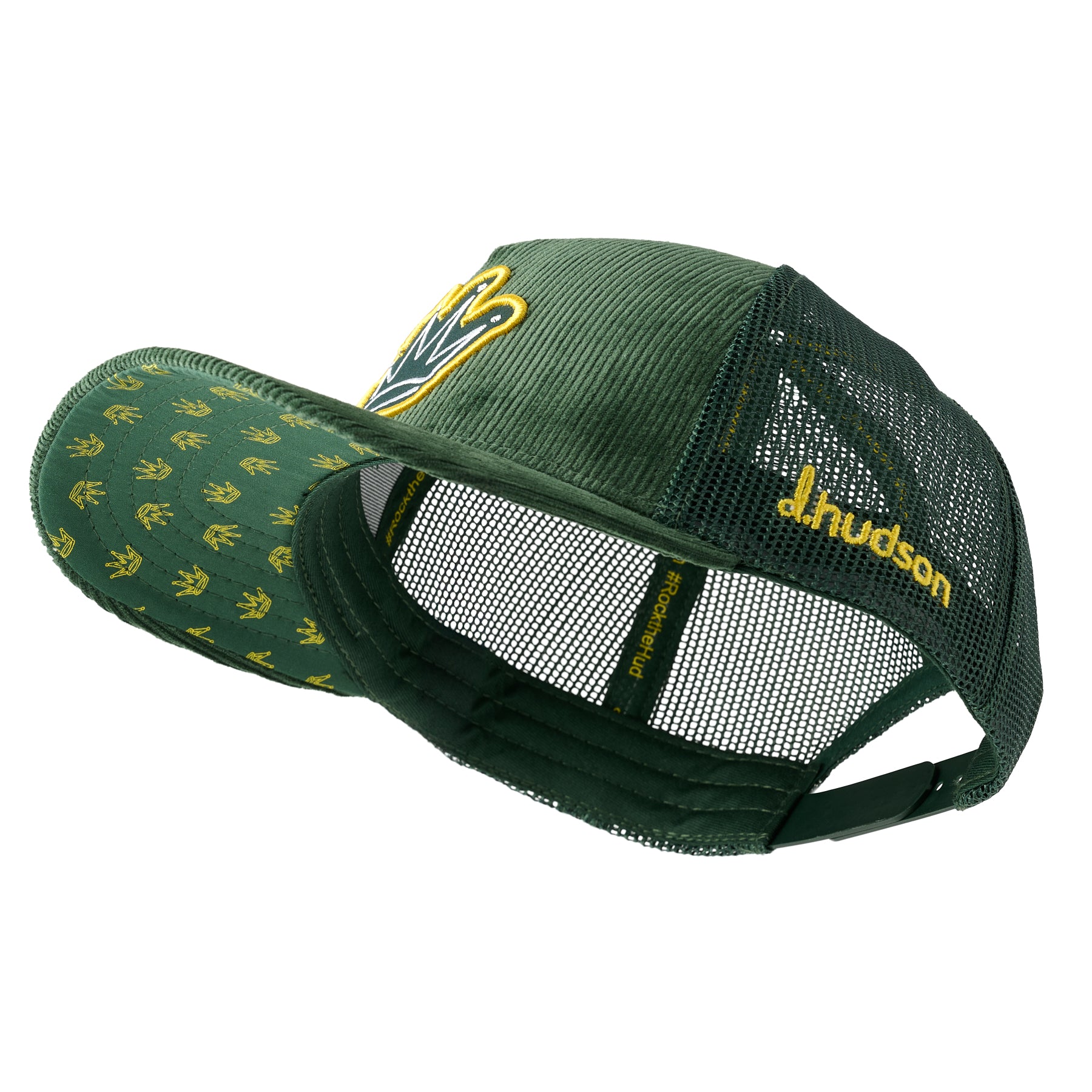d.Crown Corduroy Trucker Mesh (Green)