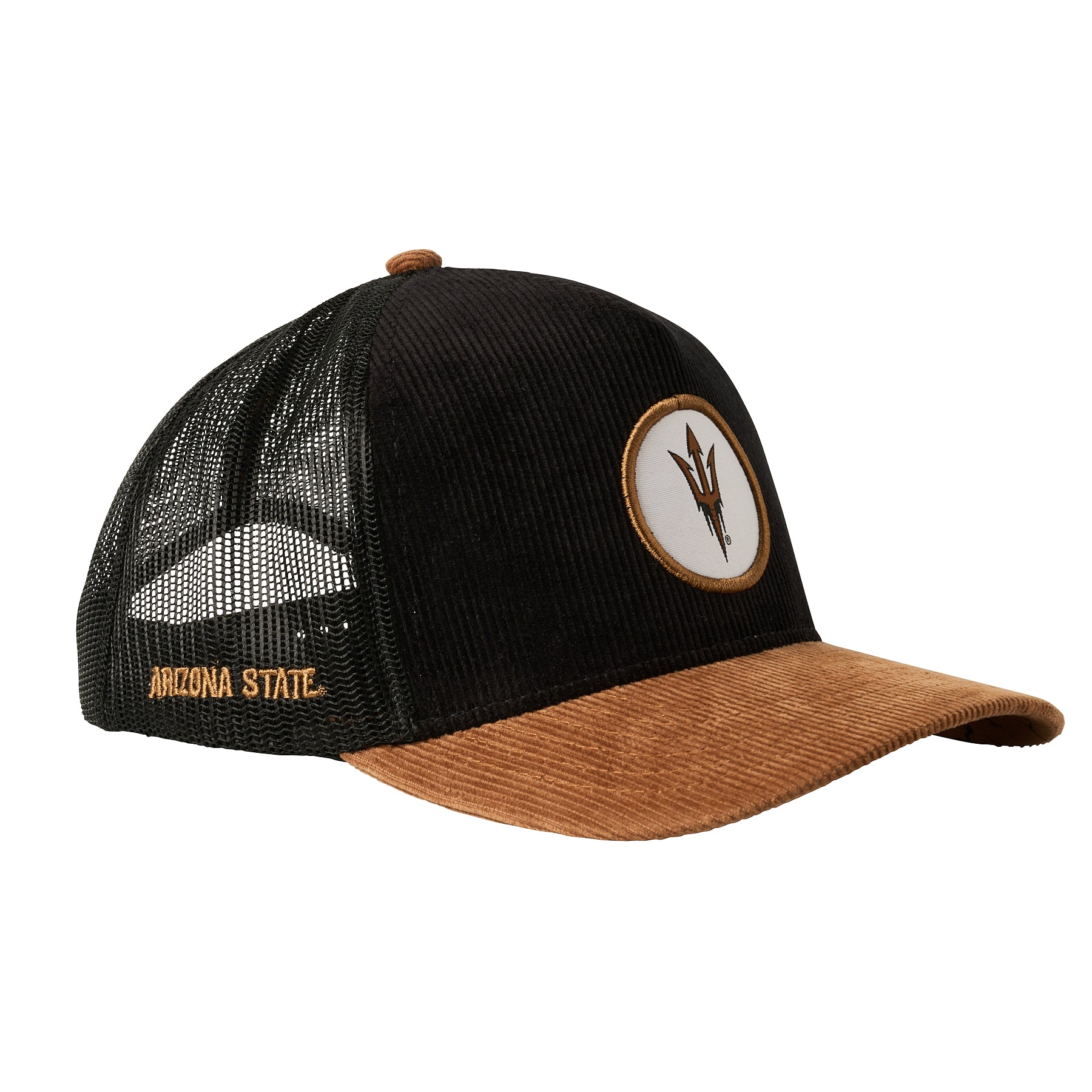 Arizona State University - 5P Corduroy Trucker (Black/Brown)