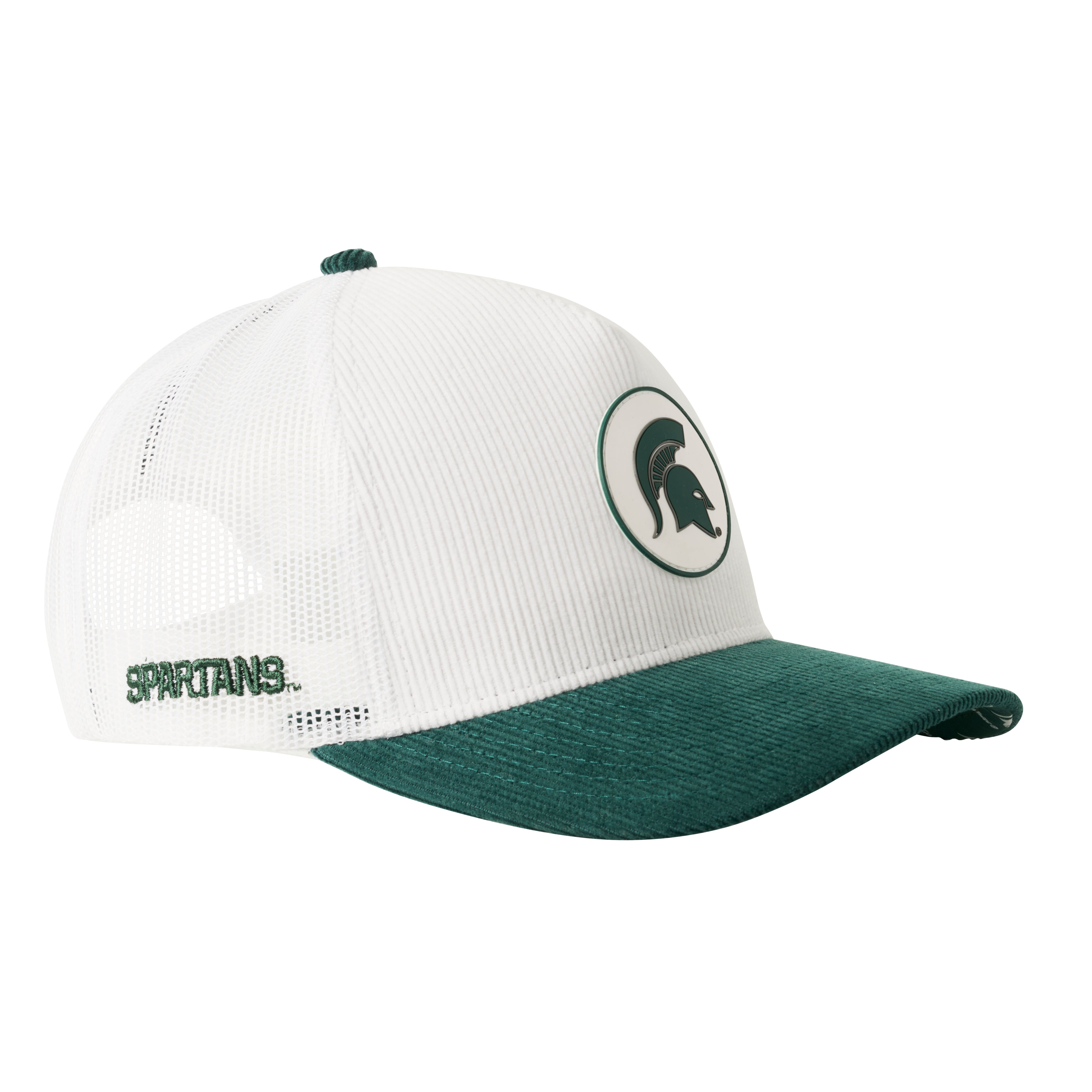 Michigan State University - 5P Corduroy Trucker Mesh (White/Green)