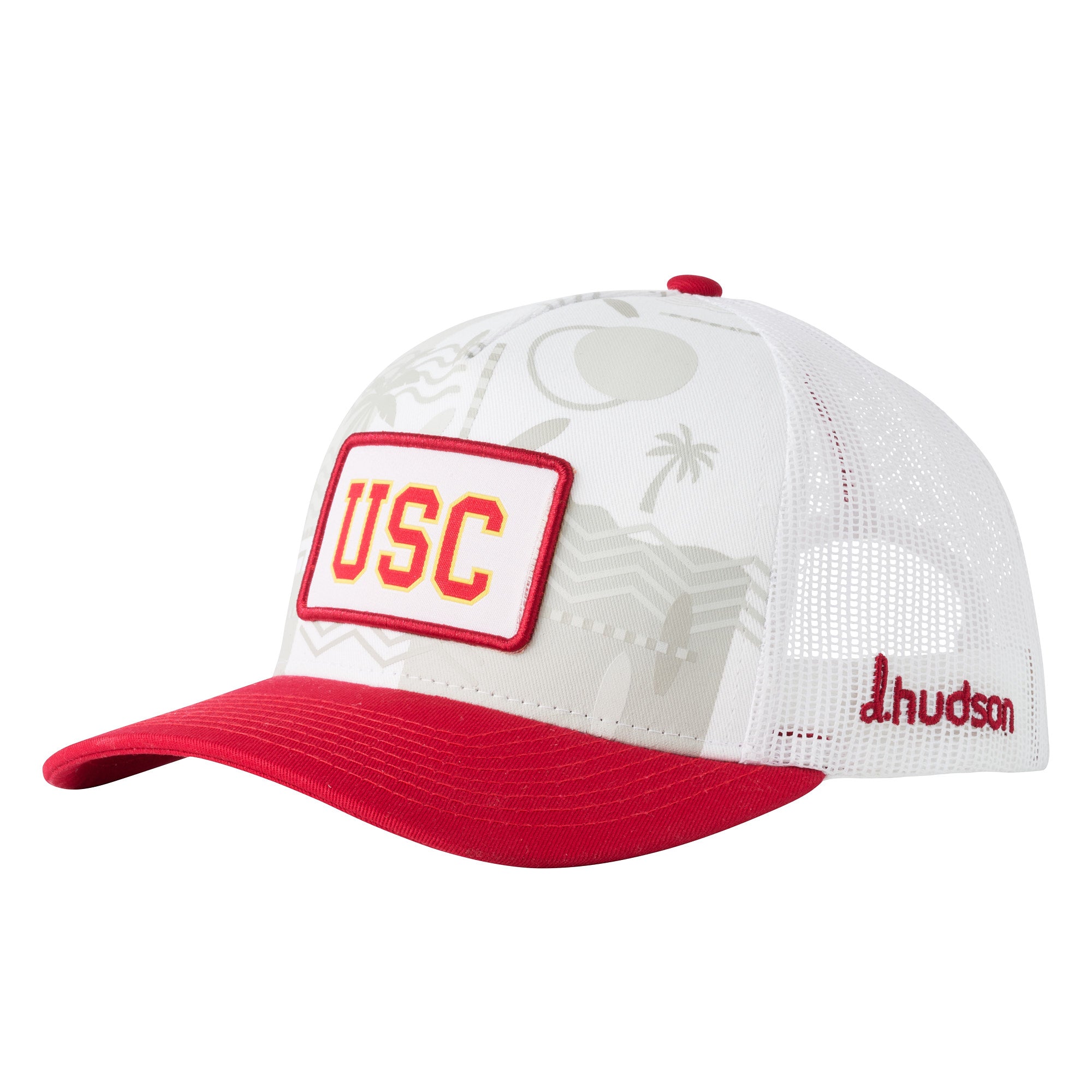 University of Southern California - 5P Trucker Mesh "USC" (White/Red)