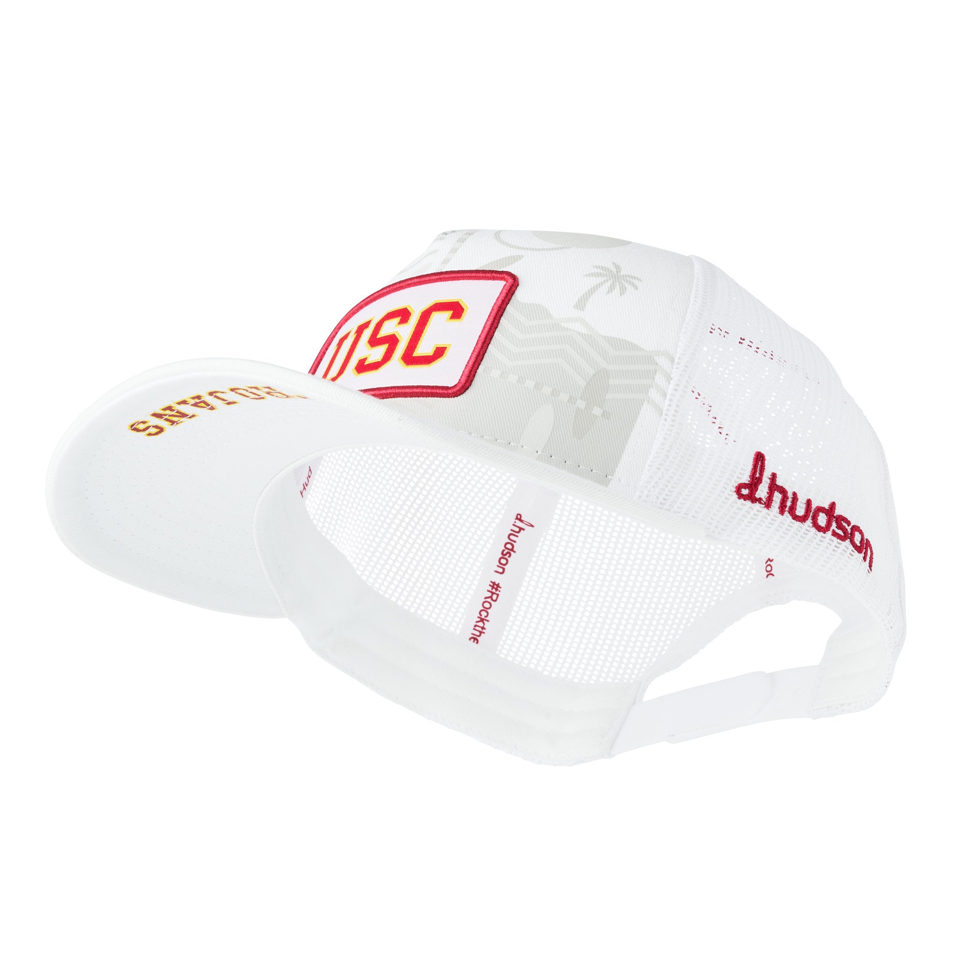 University of Southern California - 5P Trucker Mesh "USC" (White)