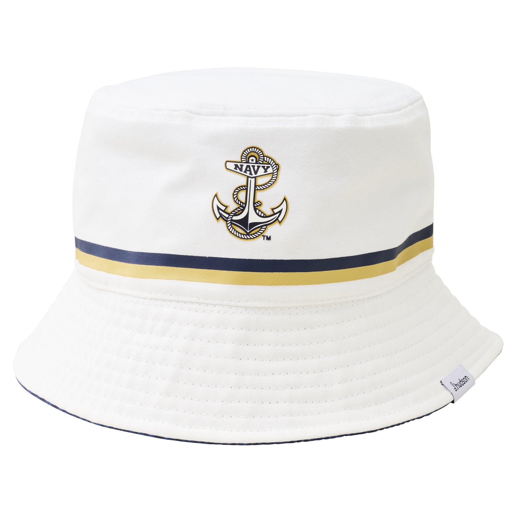 US Naval Academy - Reversible Bucket Anchor (White/Navy)