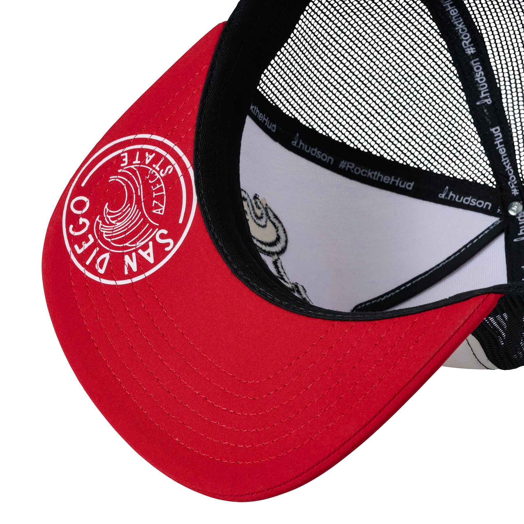 San Diego State University - 5P Foam Trucker Mesh SD Patch (White/Red)