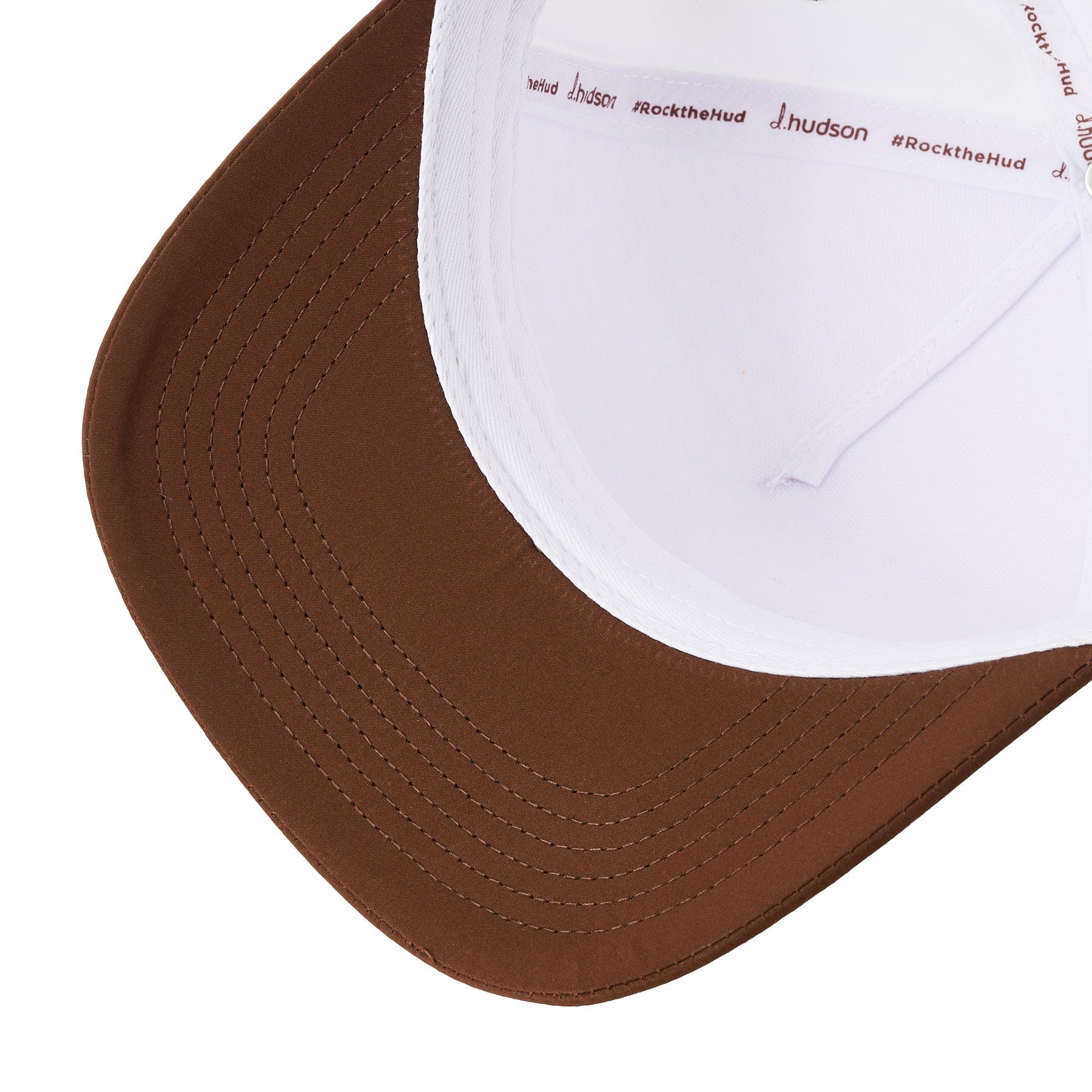 5 Panel Microfiber - Brown/white