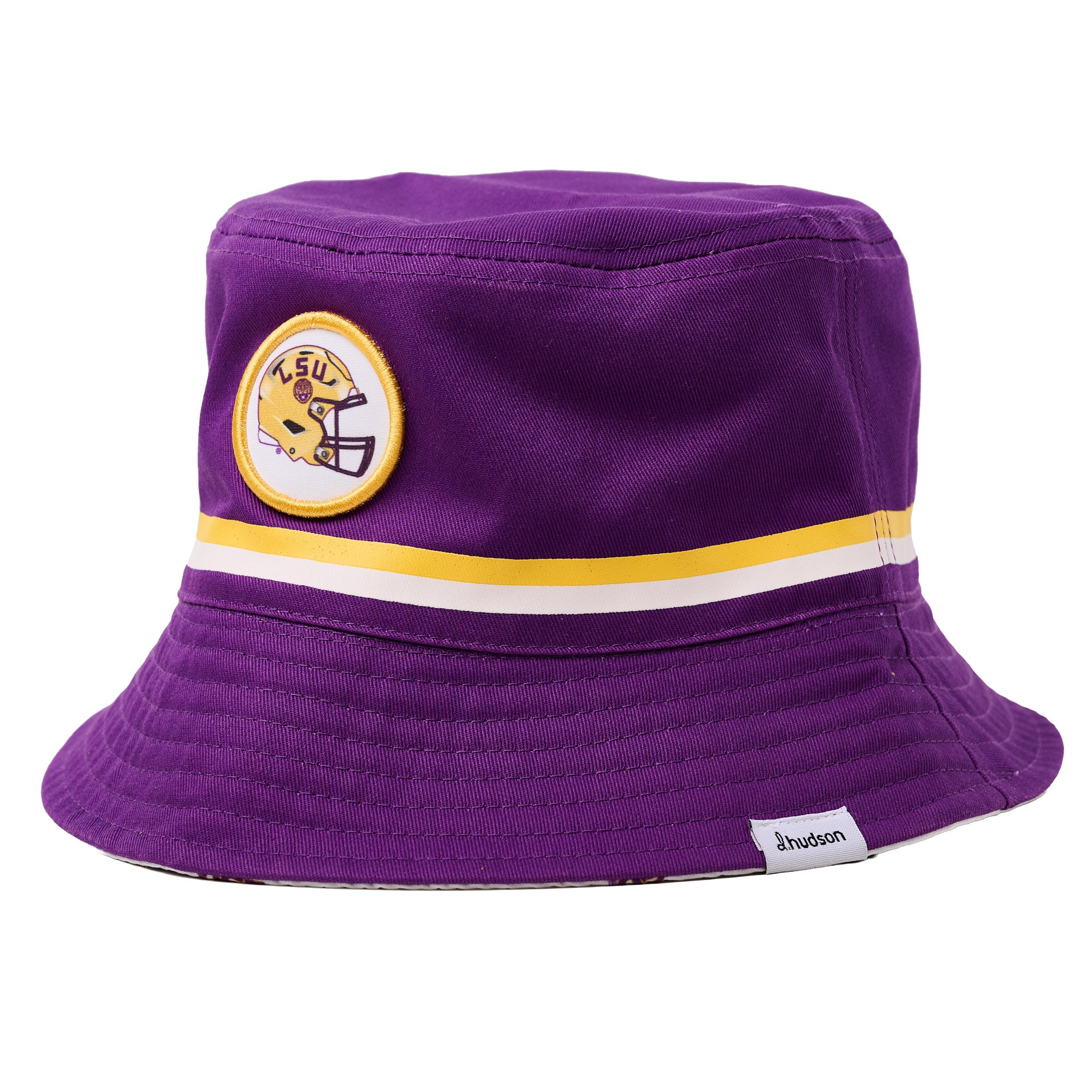 Louisiana State University - Reversible Bucket Football (Purple/White)