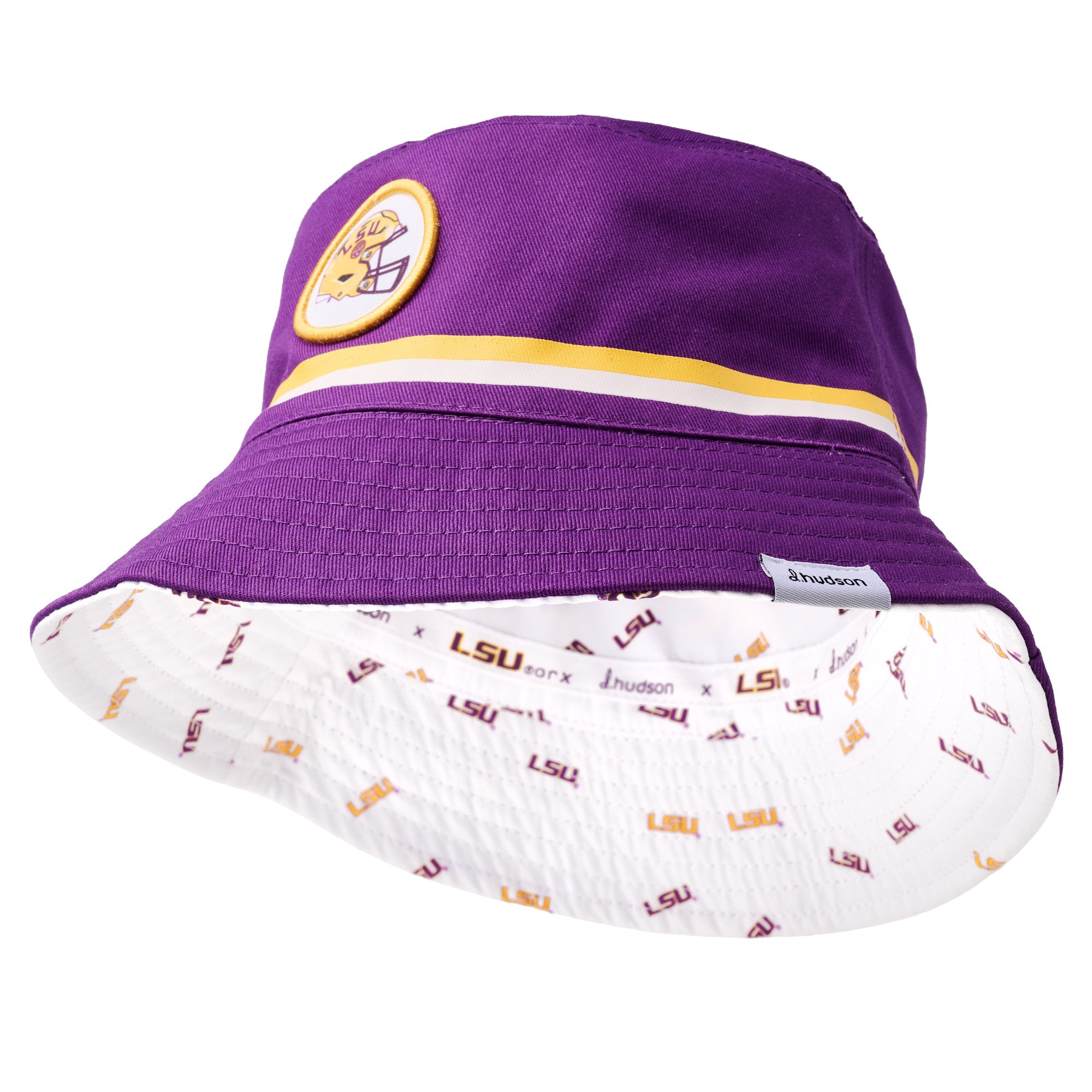 Louisiana State University - Reversible Bucket Football (Purple/White)