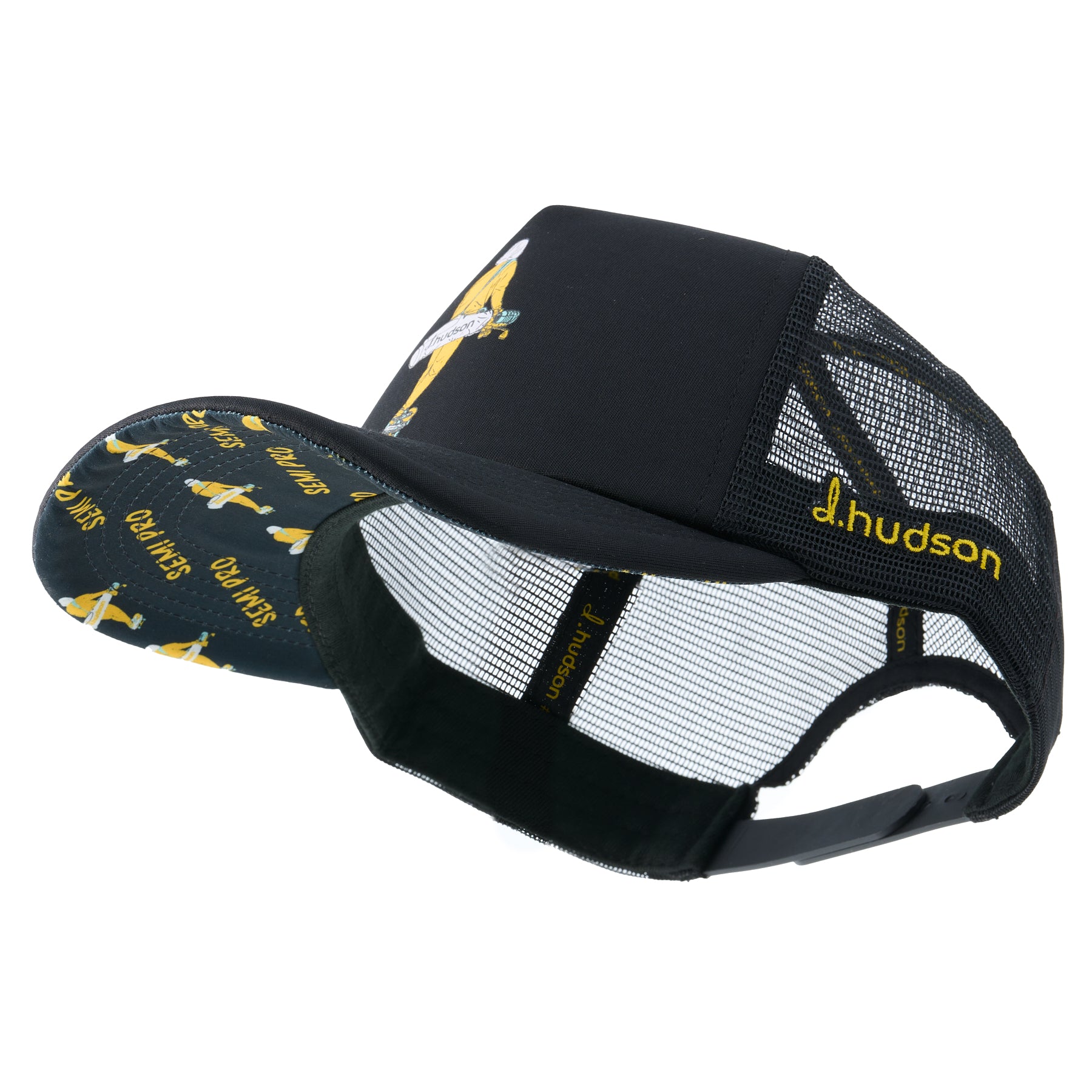 Semi Pro Foam Trucker Mesh (Black/Mustard)