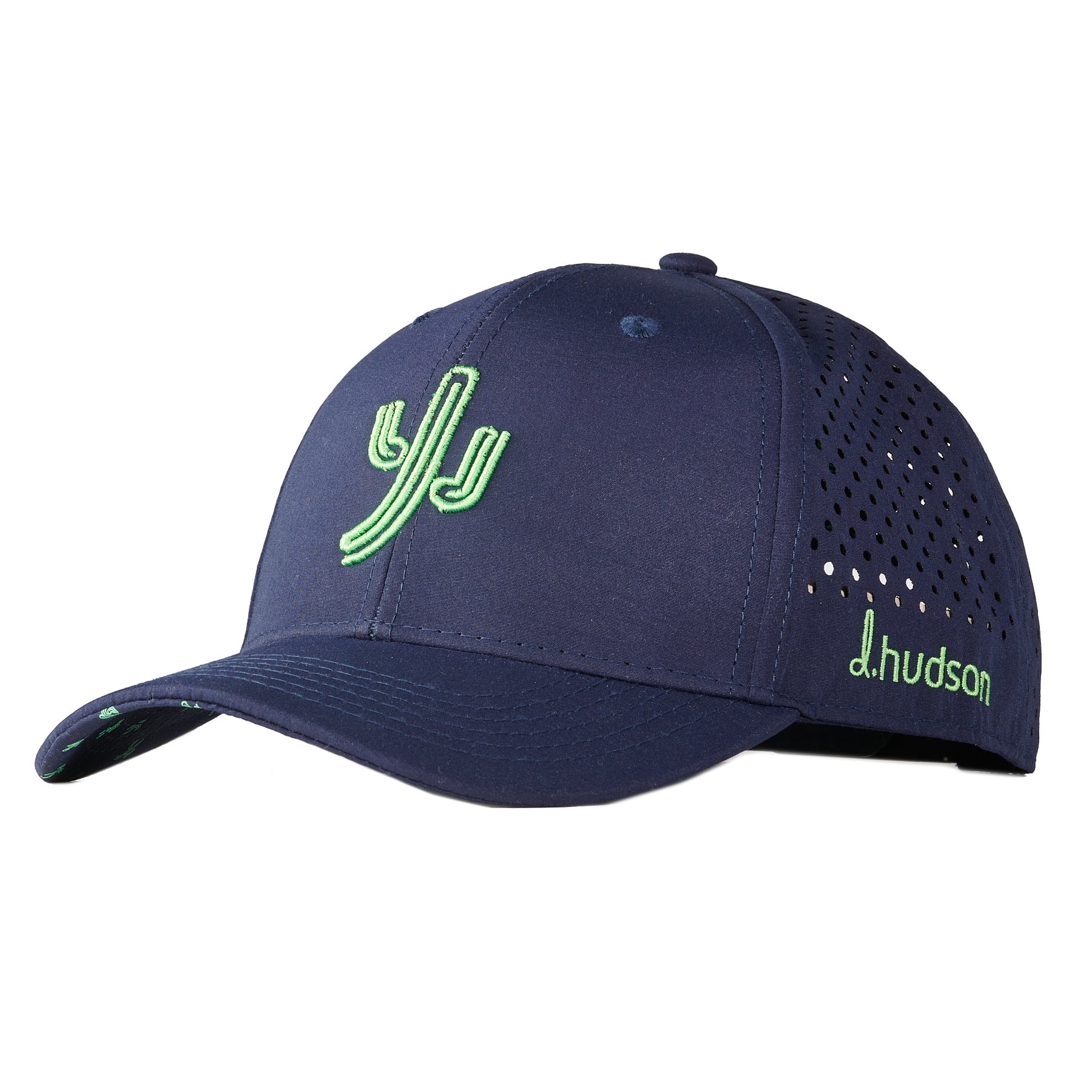 Dancin' Cactus 6 Panel (Navy/Lime)