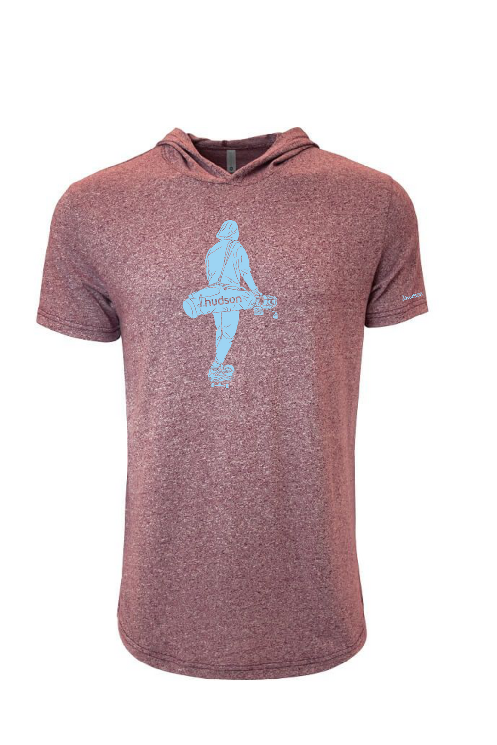 ☆ANEW GOLF☆ HOODY POCKET SHORT T-SHIRT Semi Pro Short Sleeve Hoodie (Throwback Phillies)