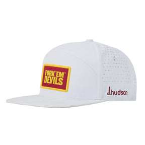 ASU - Fork ‘Em Devils 5 Panel Crossbar (White/Maroon/Gold)