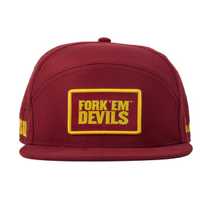 ASU - Fork ‘Em Devils 5 Panel Crossbar (Maroon/Gold)