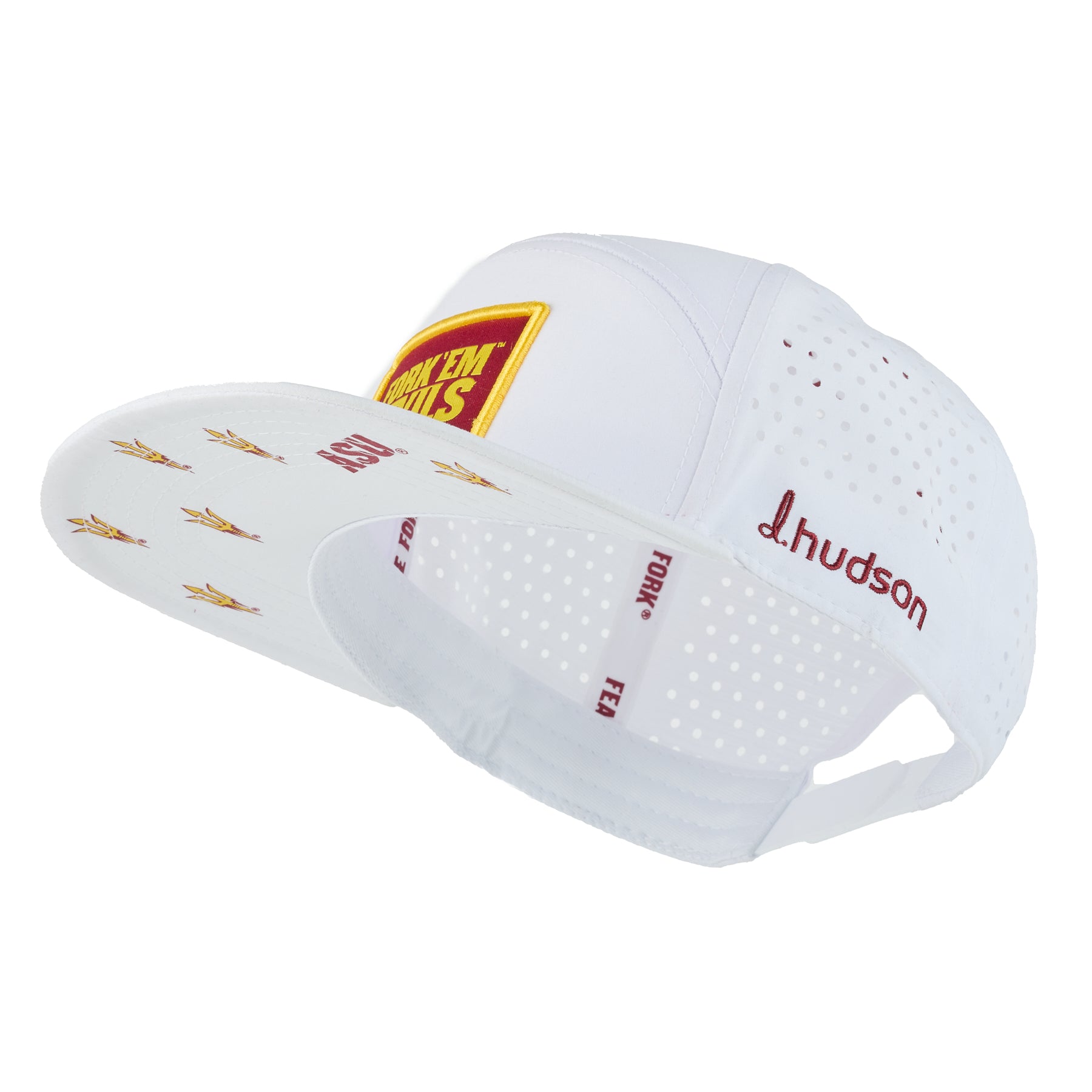 Arizona State University - Crossbar "Fork‘ Em Devils" (White/Maroon/Gold)