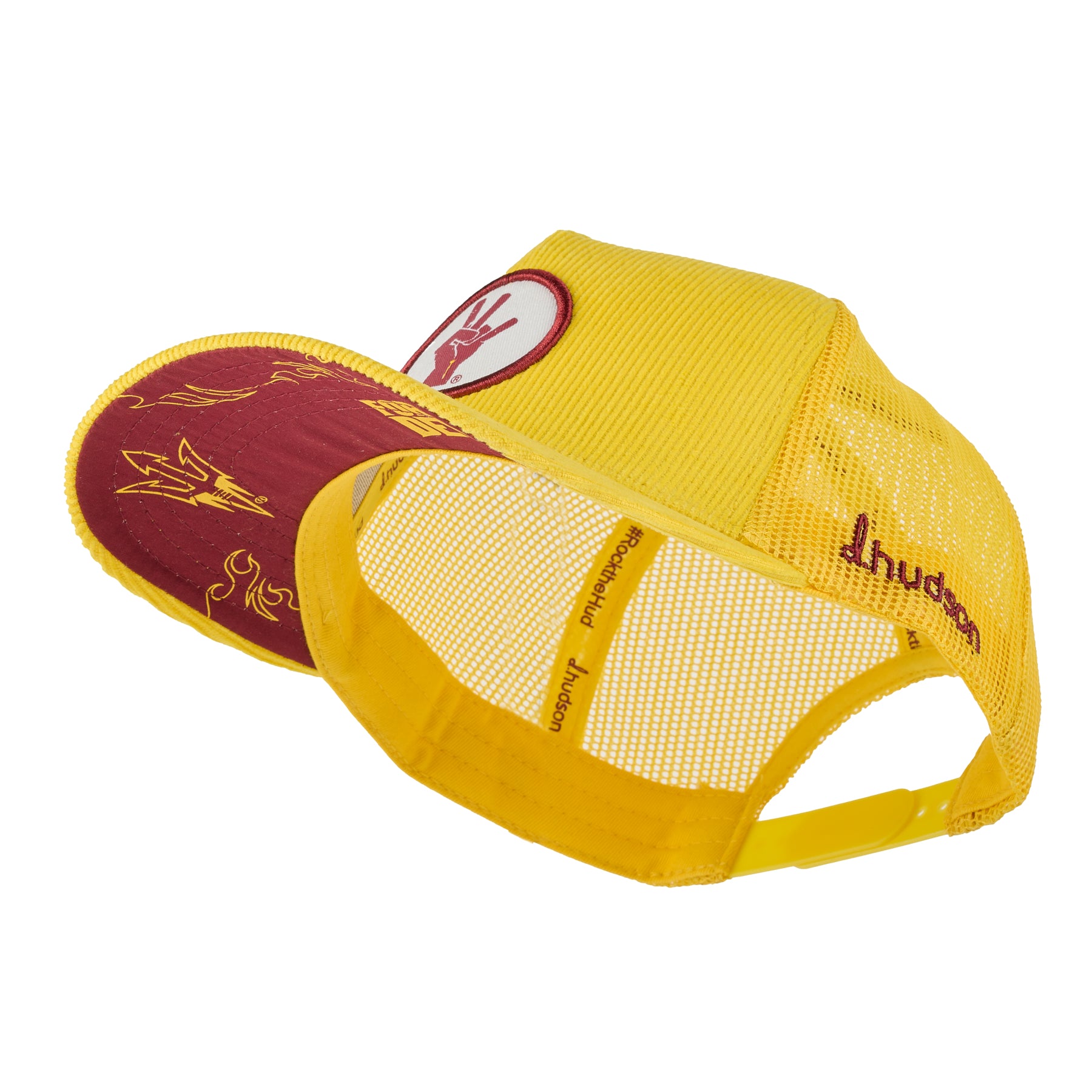 Arizona State University - 5P Corduroy Trucker Pitchfork Hand (Gold/Maroon)