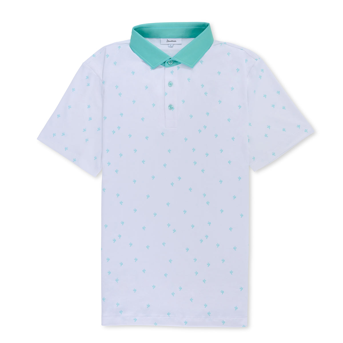 Dancin' Cactus Polo (White/Mint)