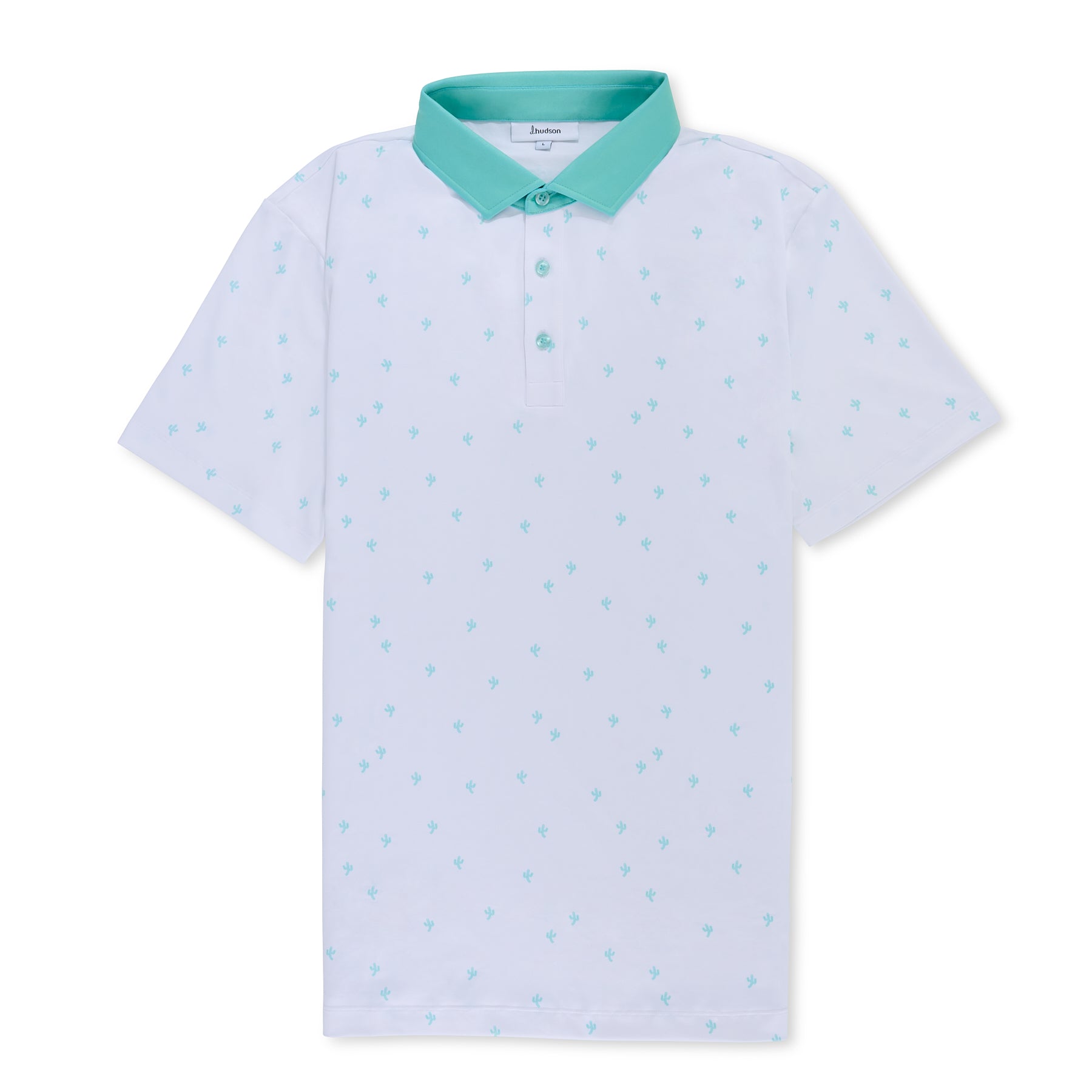 Dancin' Cactus Polo (White/Mint)