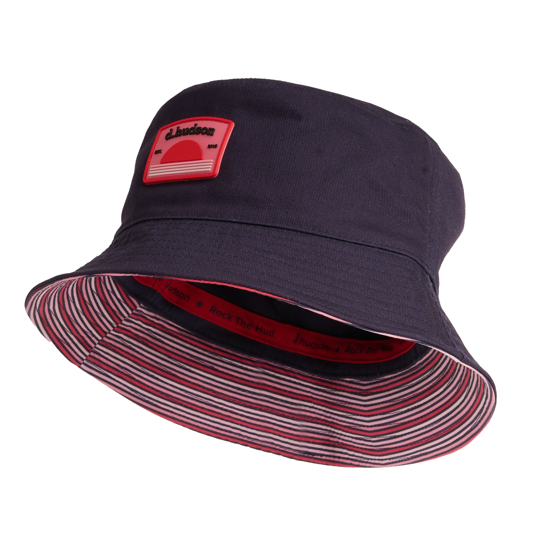 Sunset Bucket Hat (Navy/ Red/ Pink)