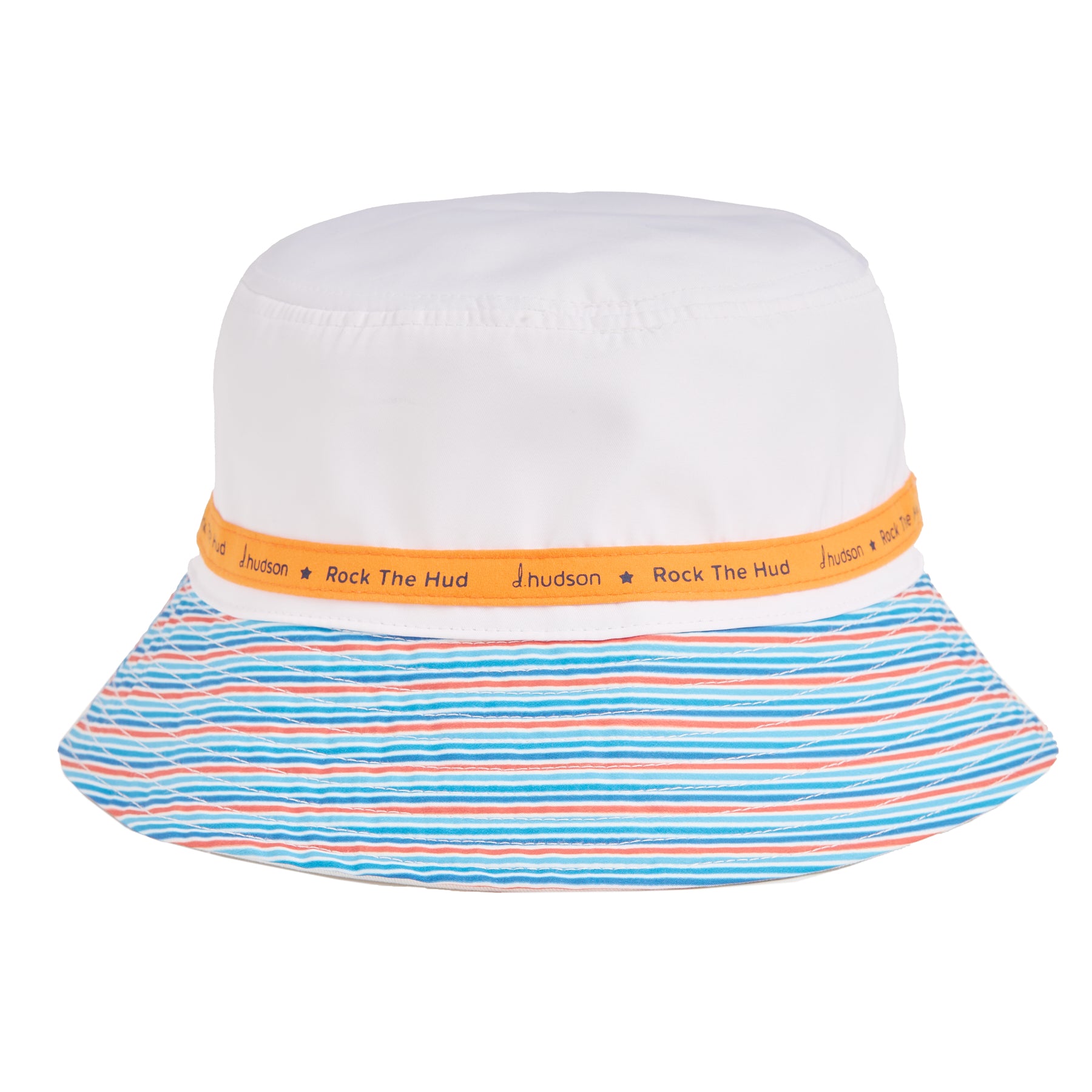 Sunset Bucket Hat (White/ Orange/ Aqua)