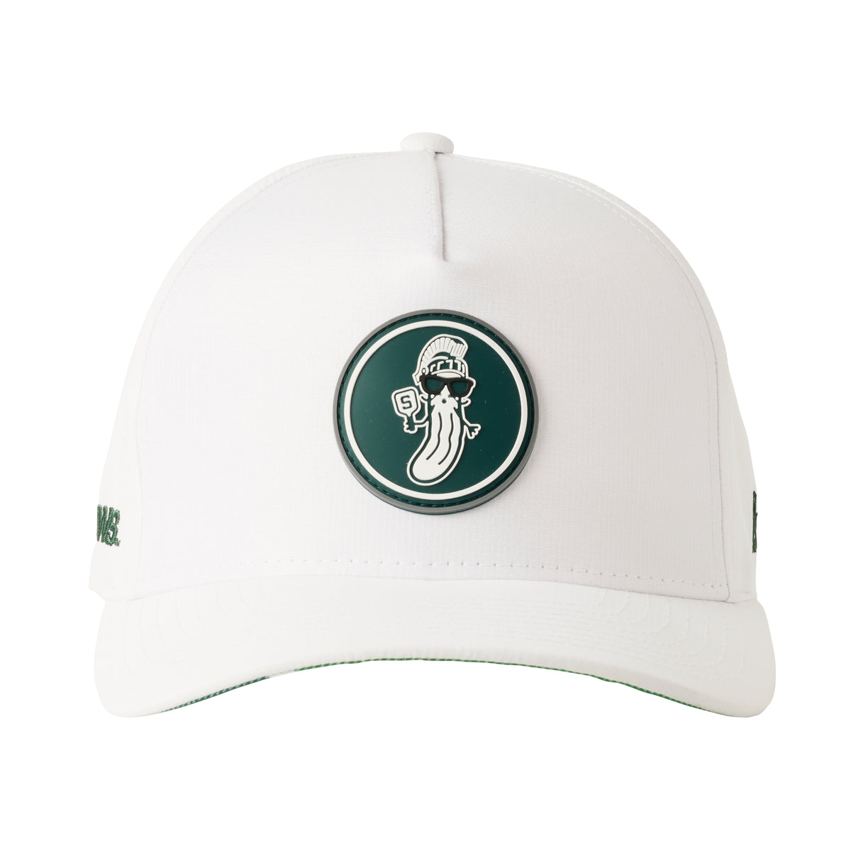 PB5star Signature Pickleball Baseball Cap‎ White Unisex OneSize White Black Pickle Man - Pickleball Performance Cap | Imperial Headwear main image 2