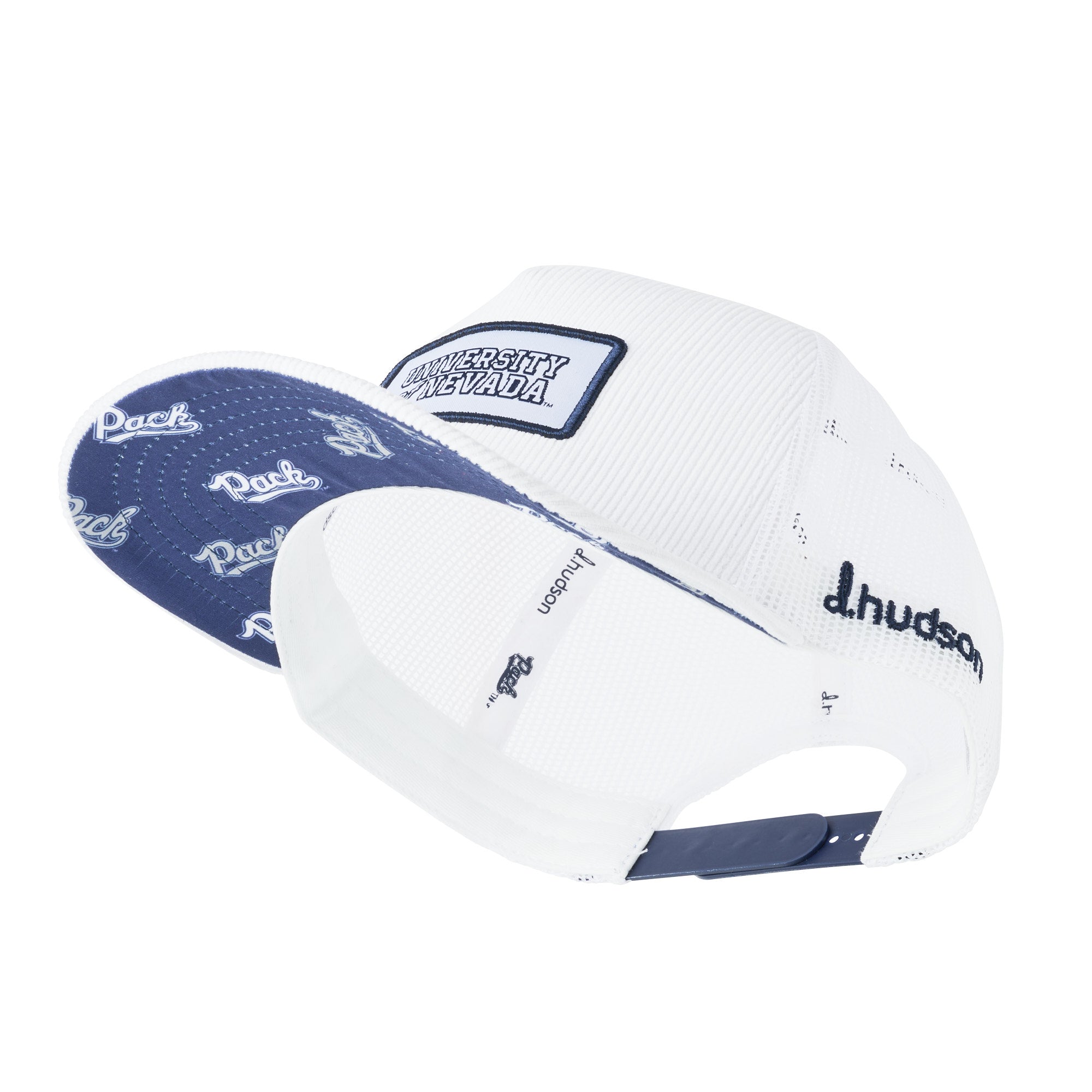 University of Nevada - 5P Corduroy Trucker Mesh "University of Nevada" (White)