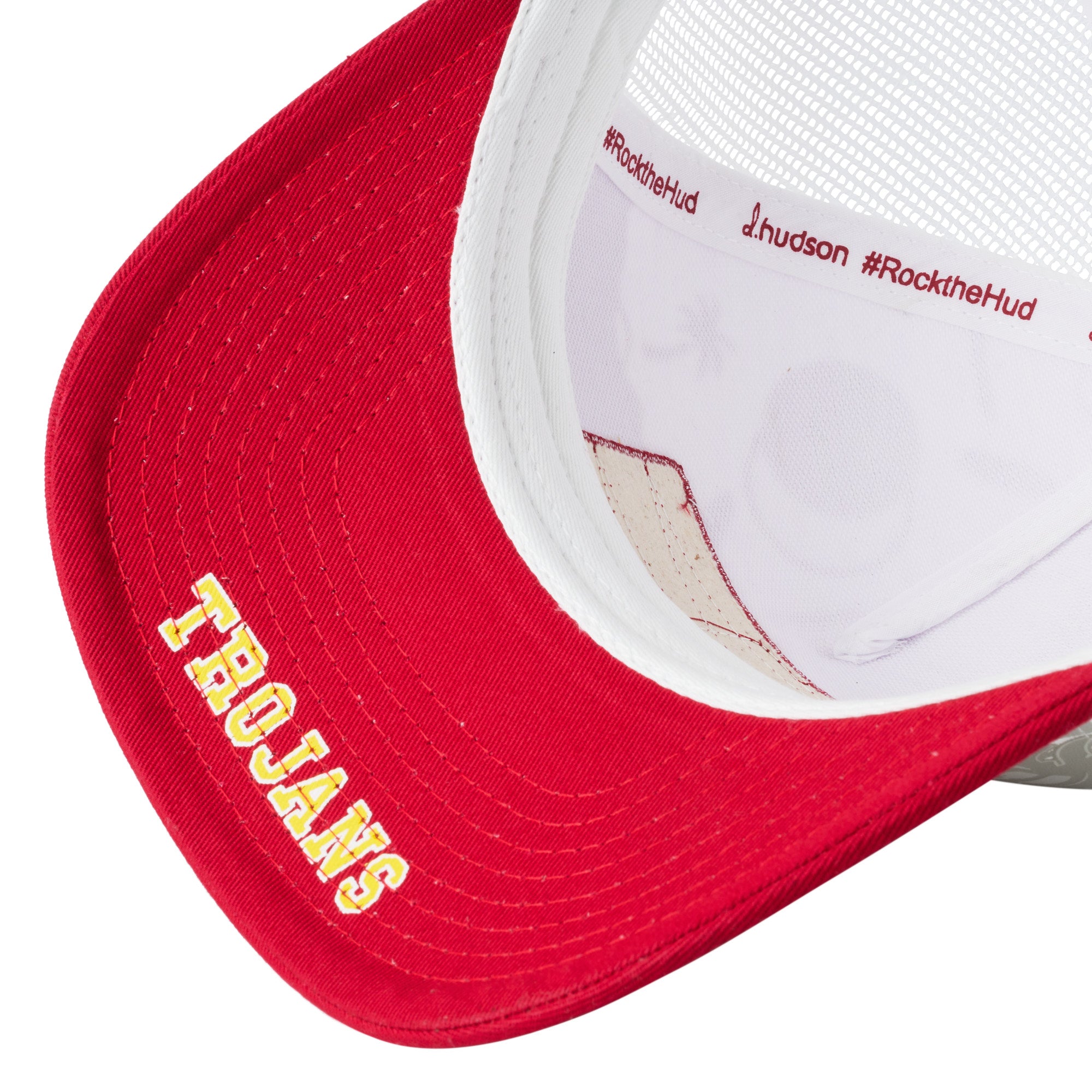 University of Southern California - 5P Trucker Mesh "USC" (White/Red)