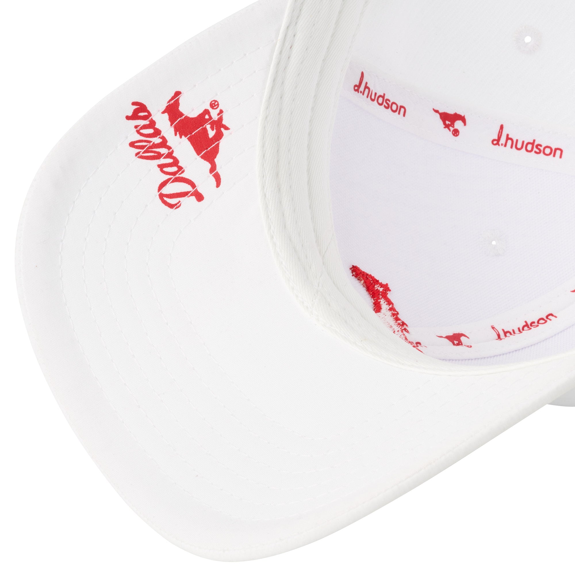 Southern Methodist University - Ladies Ponytail Mustang (White)