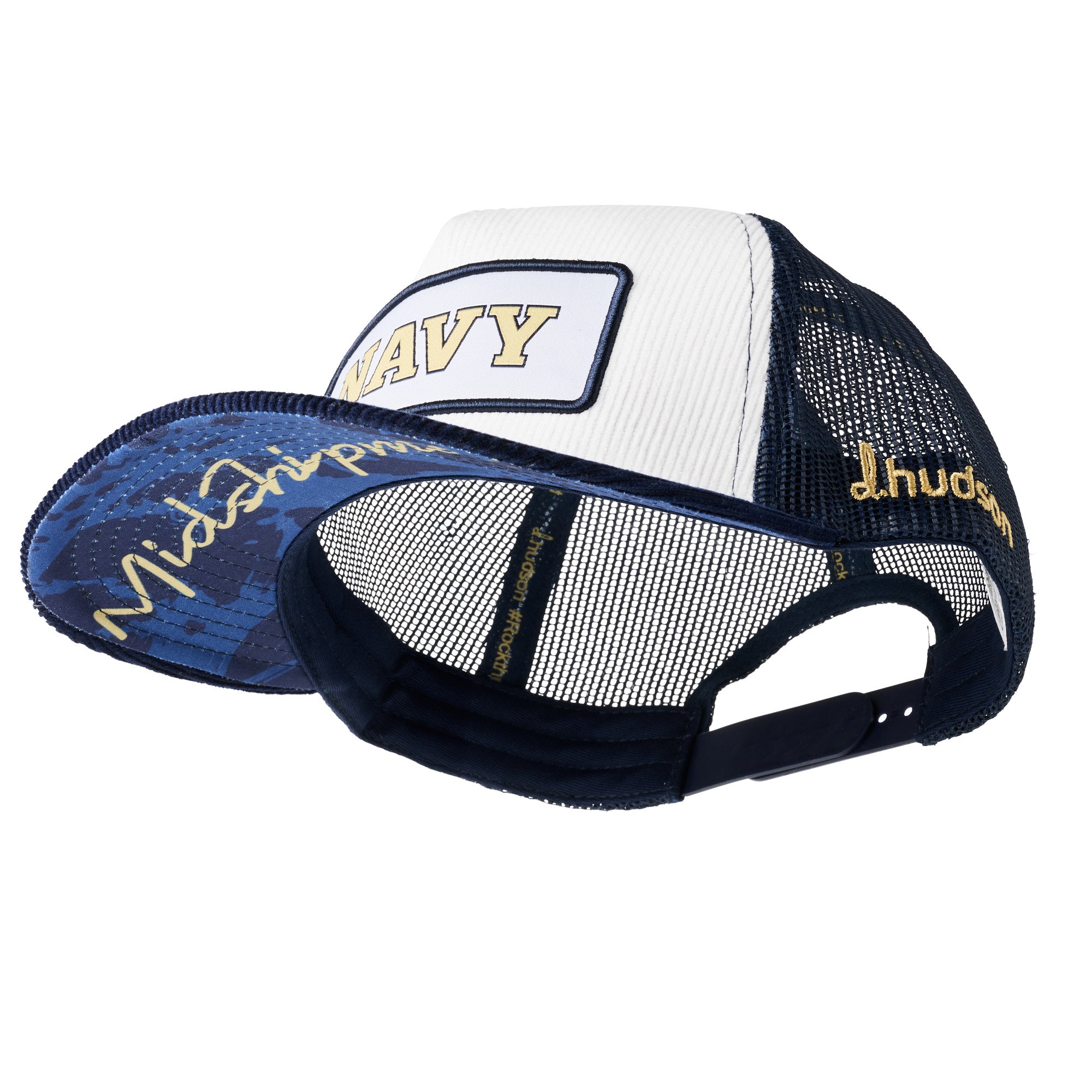 US Naval Academy - 5P Corduroy Trucker Mesh "Navy" (White/Navy)