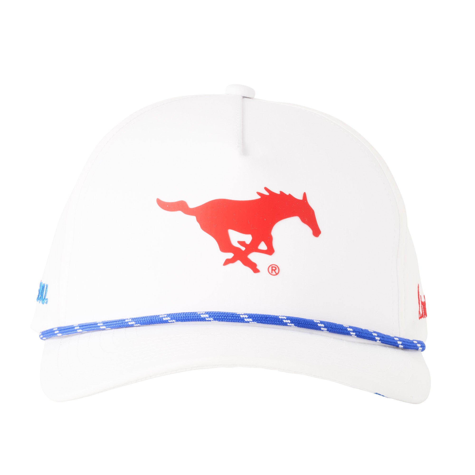 Southern Methodist University - 5P Polyblend Rope Mustang (White)