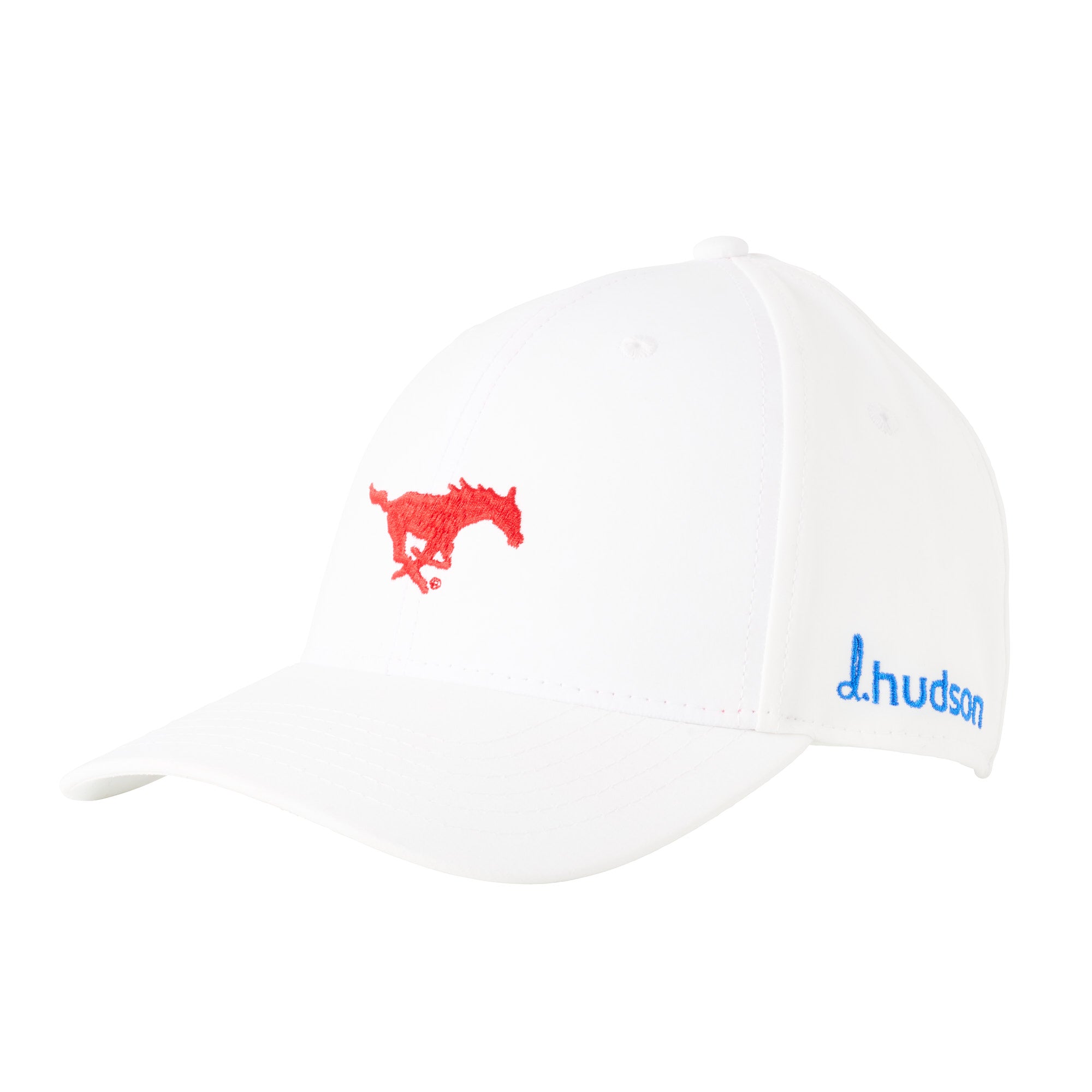 Southern Methodist University - Ladies Ponytail Mustang (White)