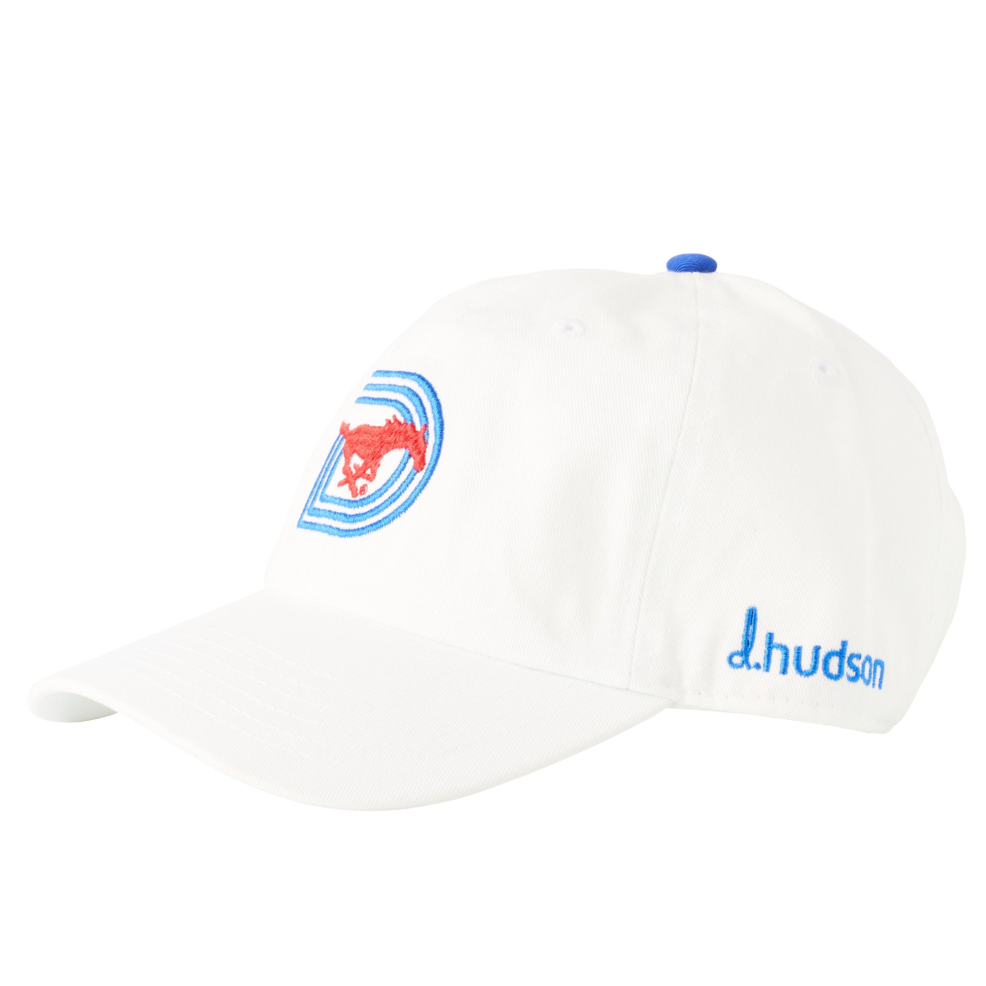 Southern Methodist University - 6P Cotton Twill Dad Hat (White)