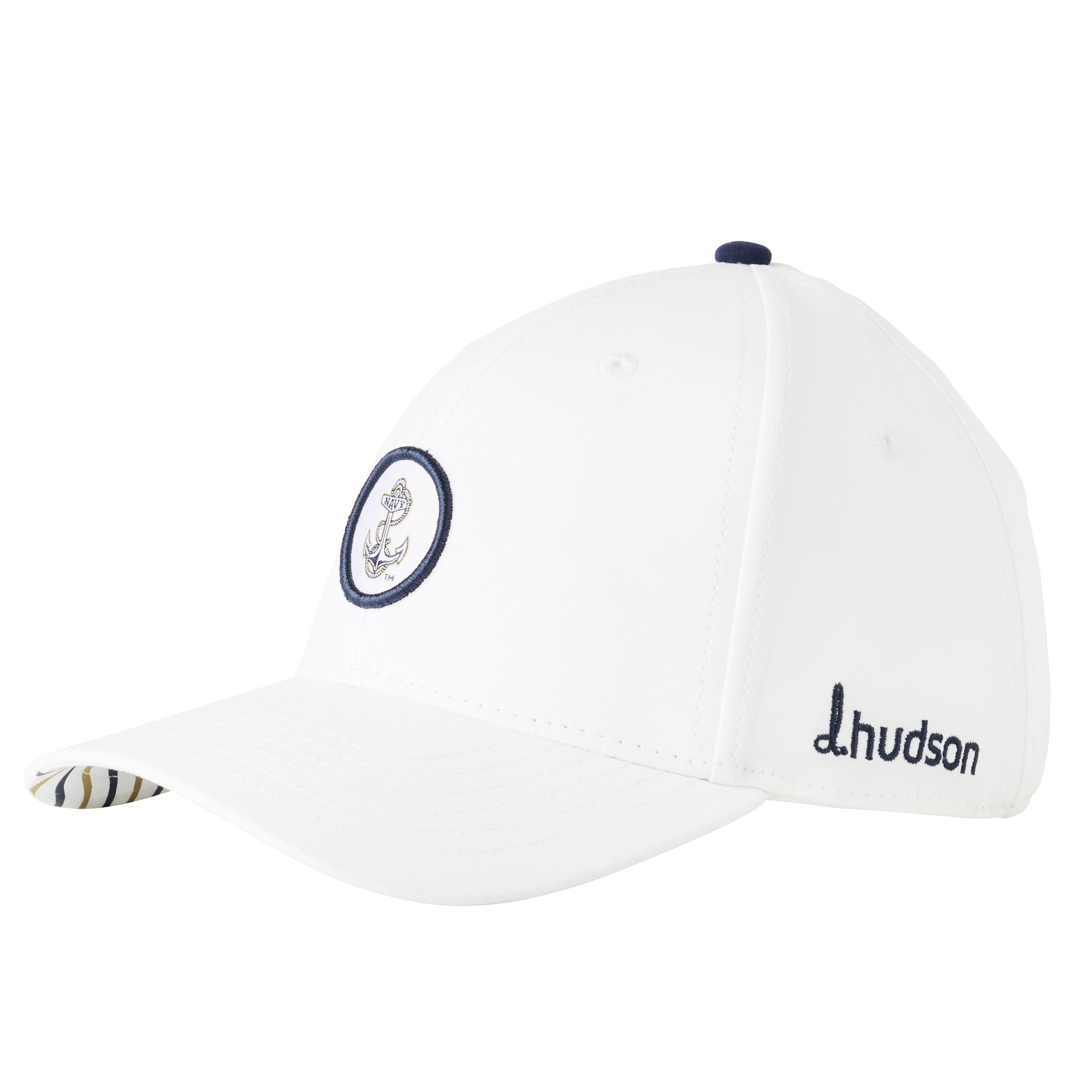 US Naval Academy - Ladies Ponytail Anchor (White)