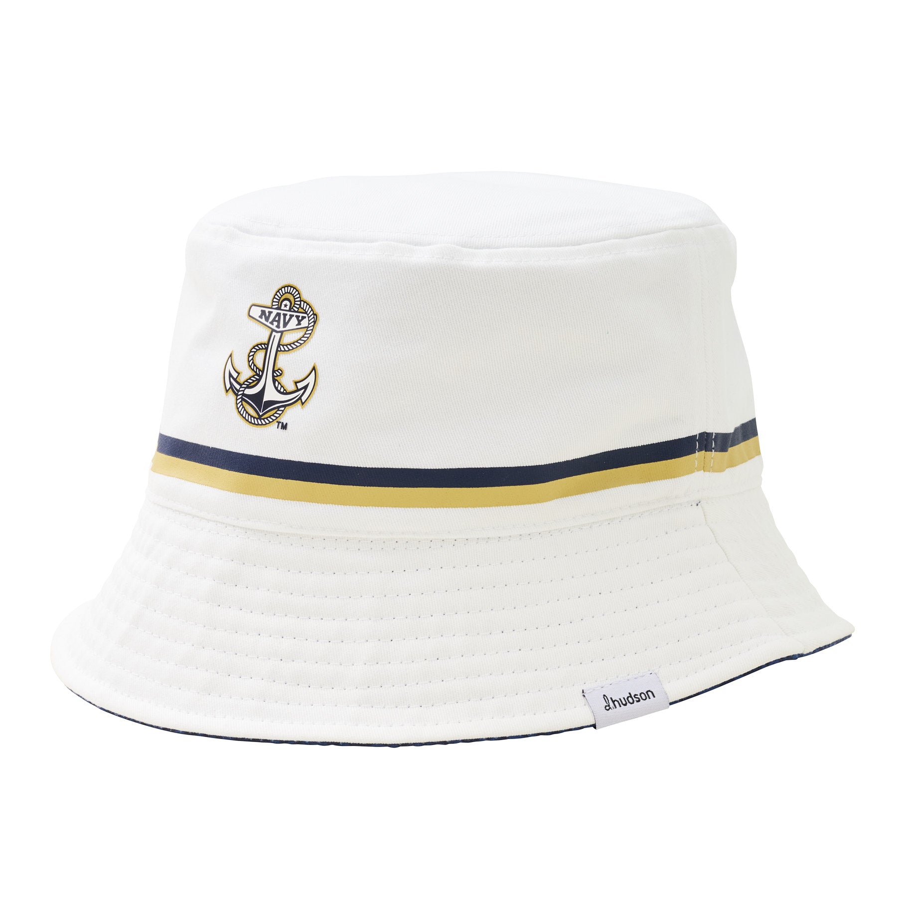 US Naval Academy - Reversible Bucket Anchor (White/Navy)