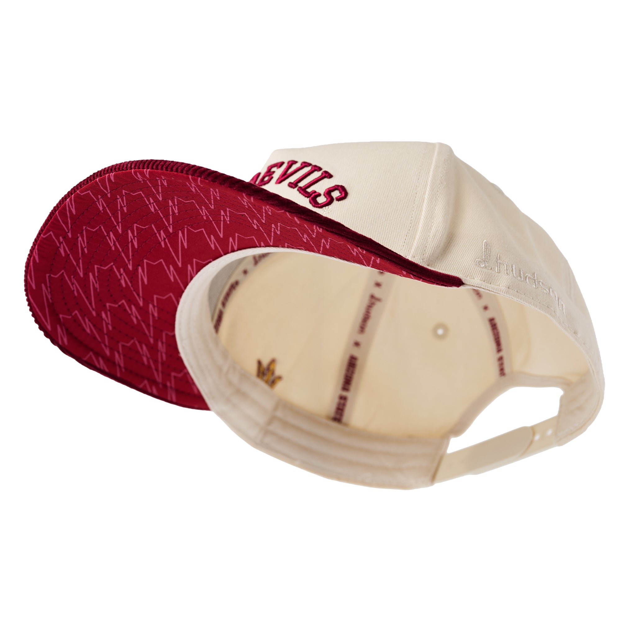 ASU - 5P Cotton Twill "SUN DEVILS" (Cream/Maroon)