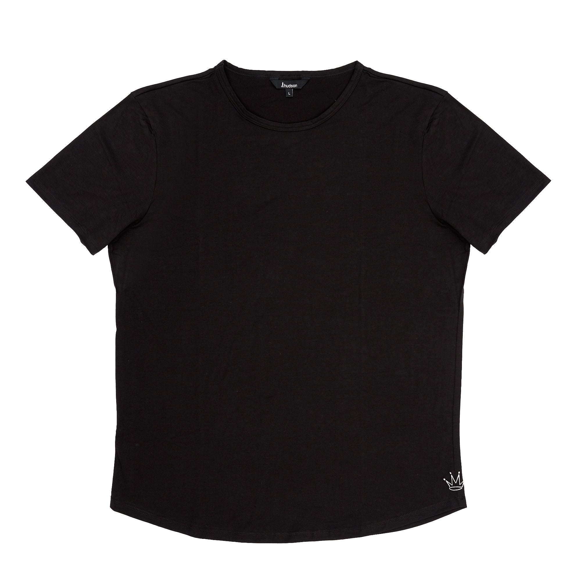 d.crown scalloped Tee (Black)