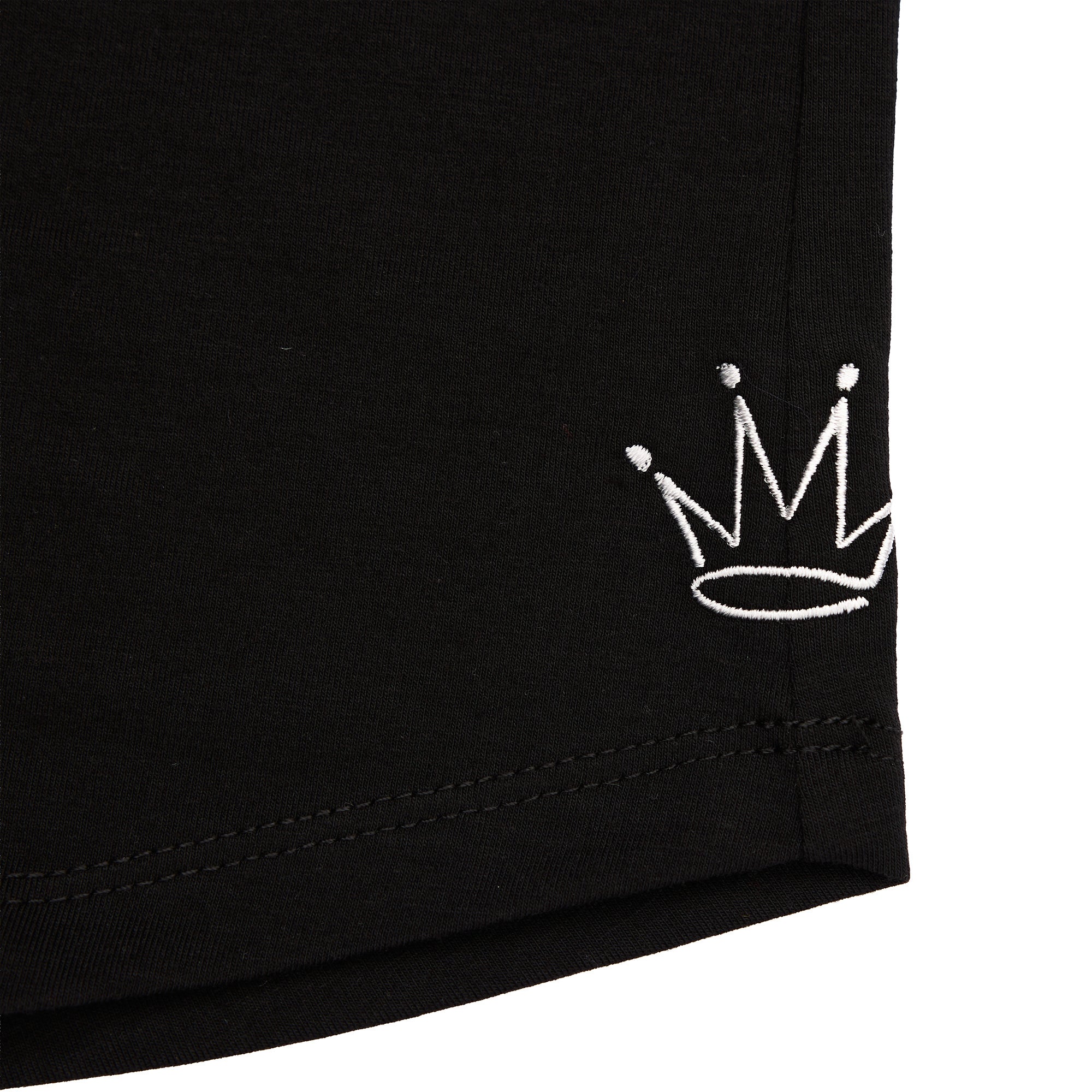 d.crown scalloped Tee (Black)