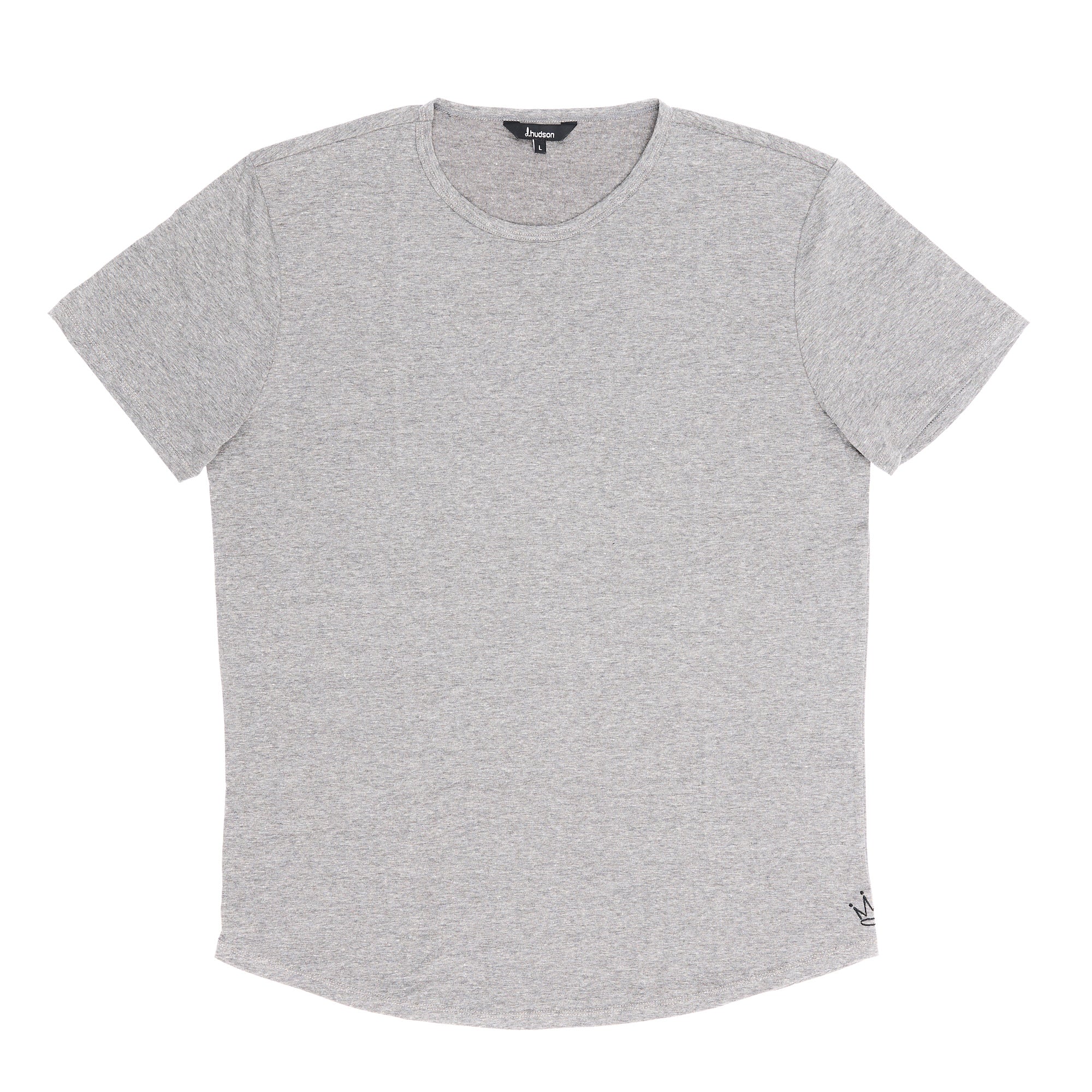 d.crown scalloped Tee (Heather Gray)