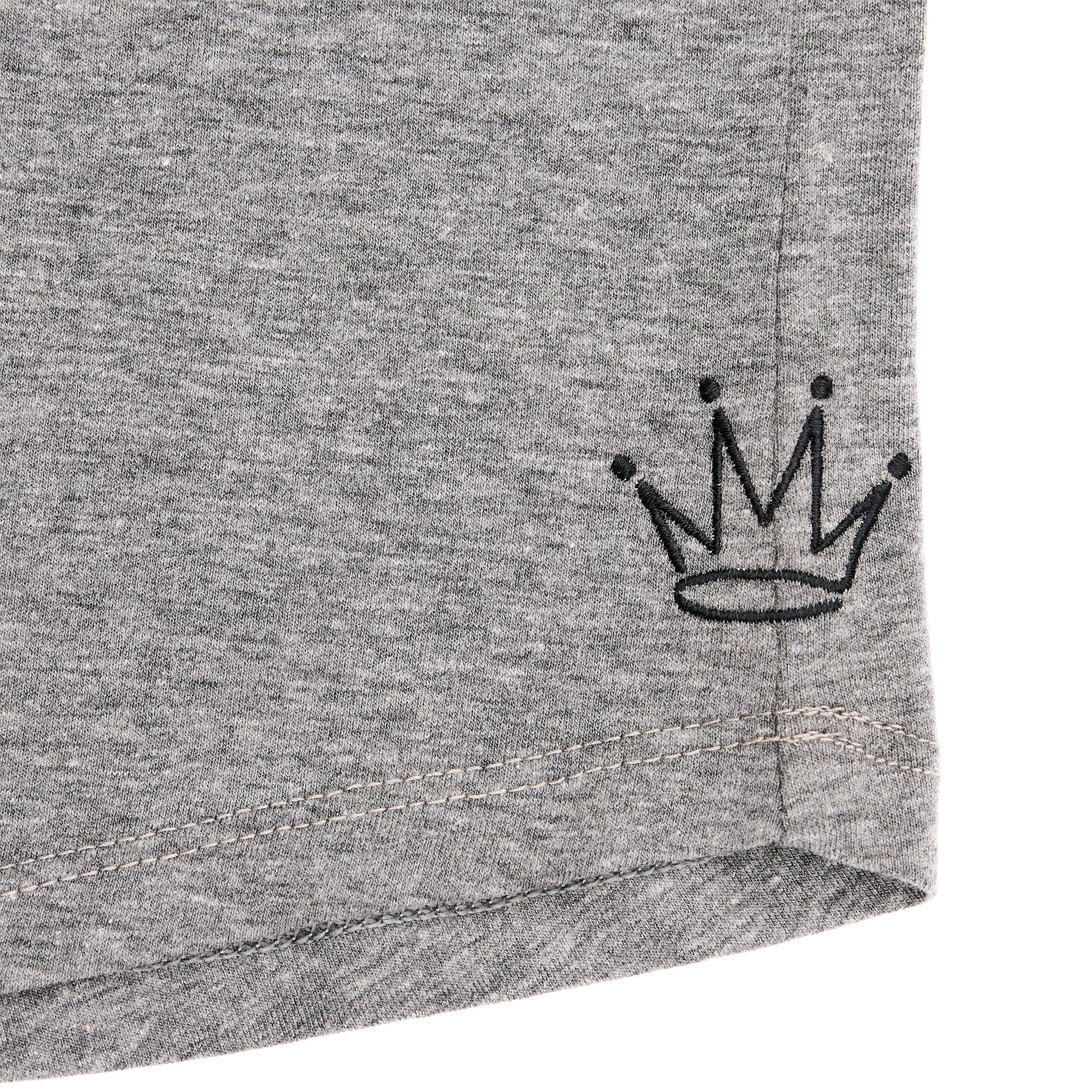 d.crown scalloped Tee (Heather Gray)