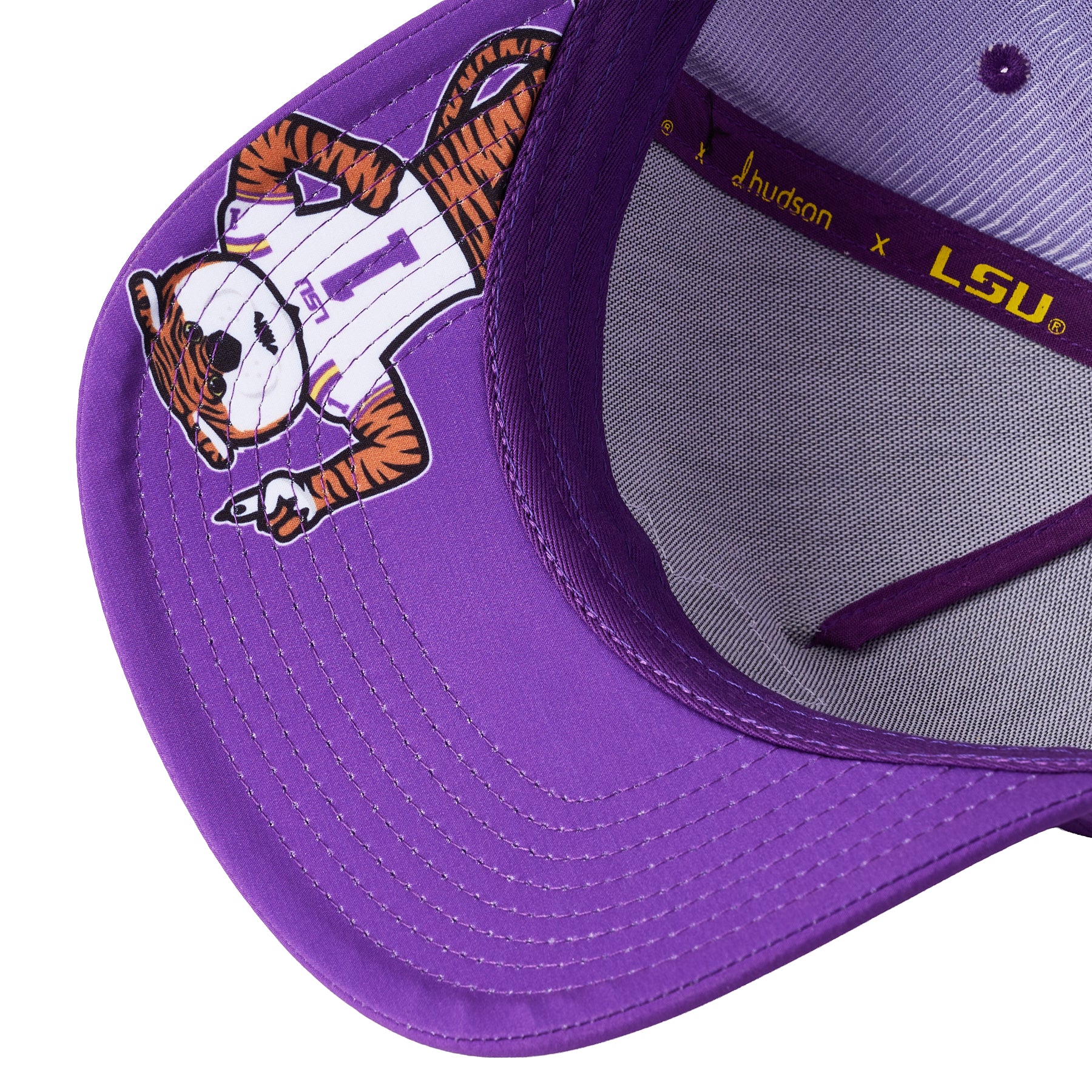 Louisiana State University - 5P Polyblend L Tiger hand (Purple)