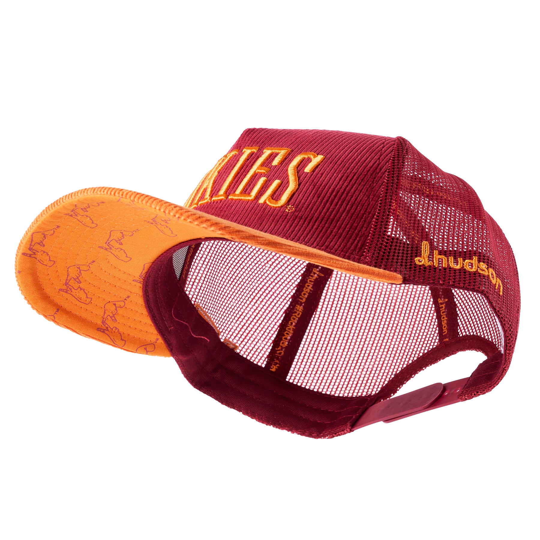 Virginia Tech - Hokies 5P Corduroy Trucker Mesh (Maroon/Orange)