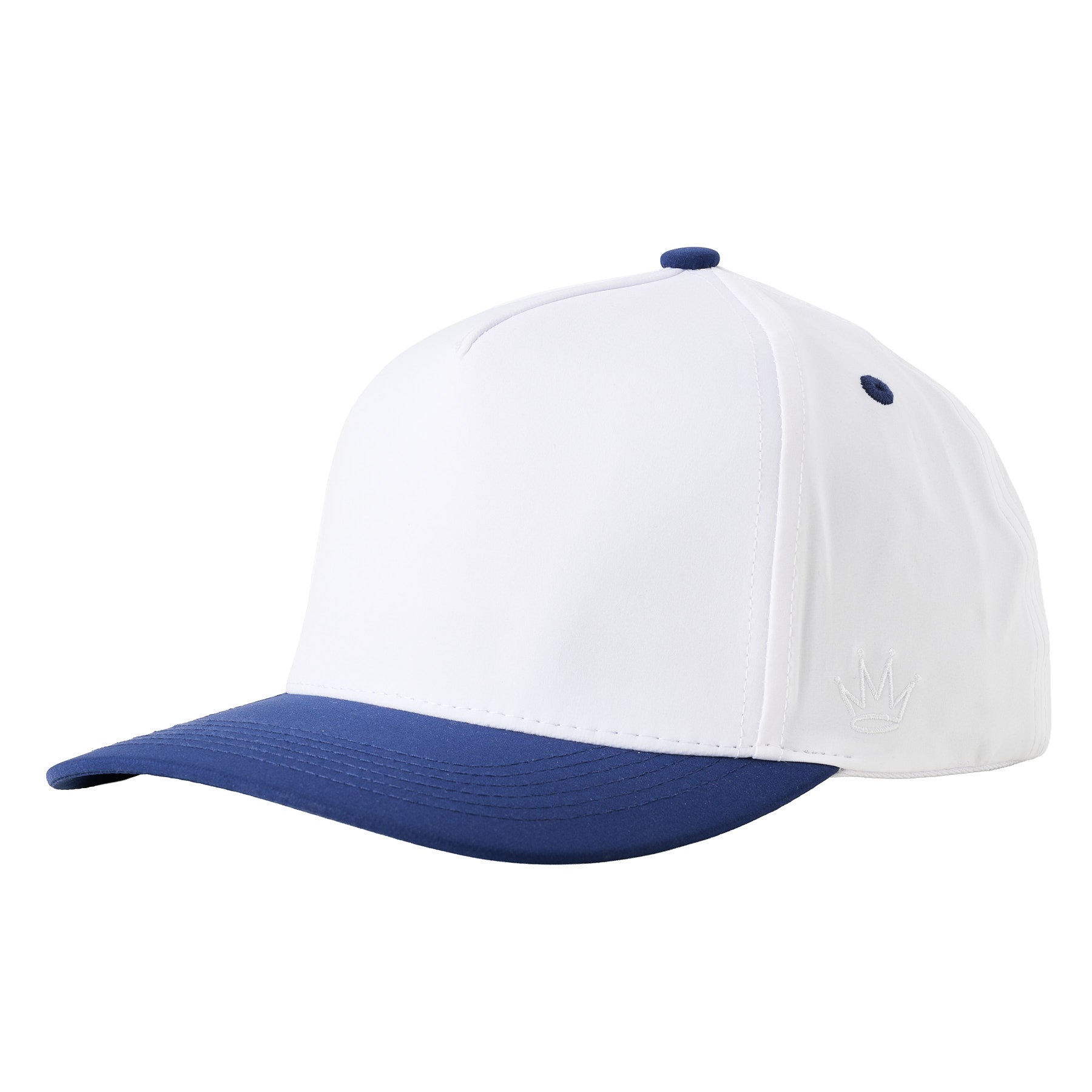 5 Panel Microfiber - Navy/White