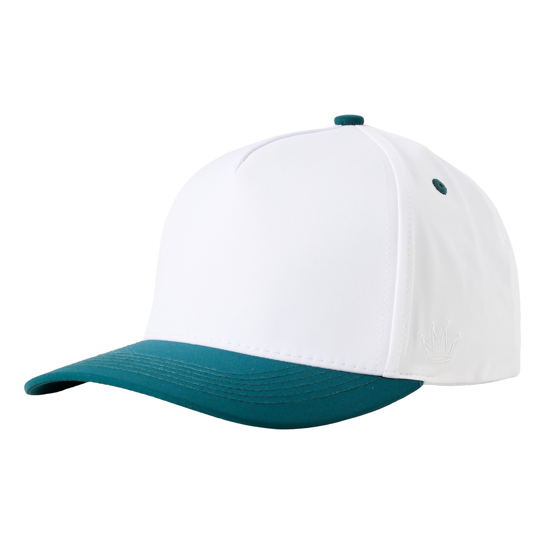 5 Panel Microfiber - Hunter Green/White