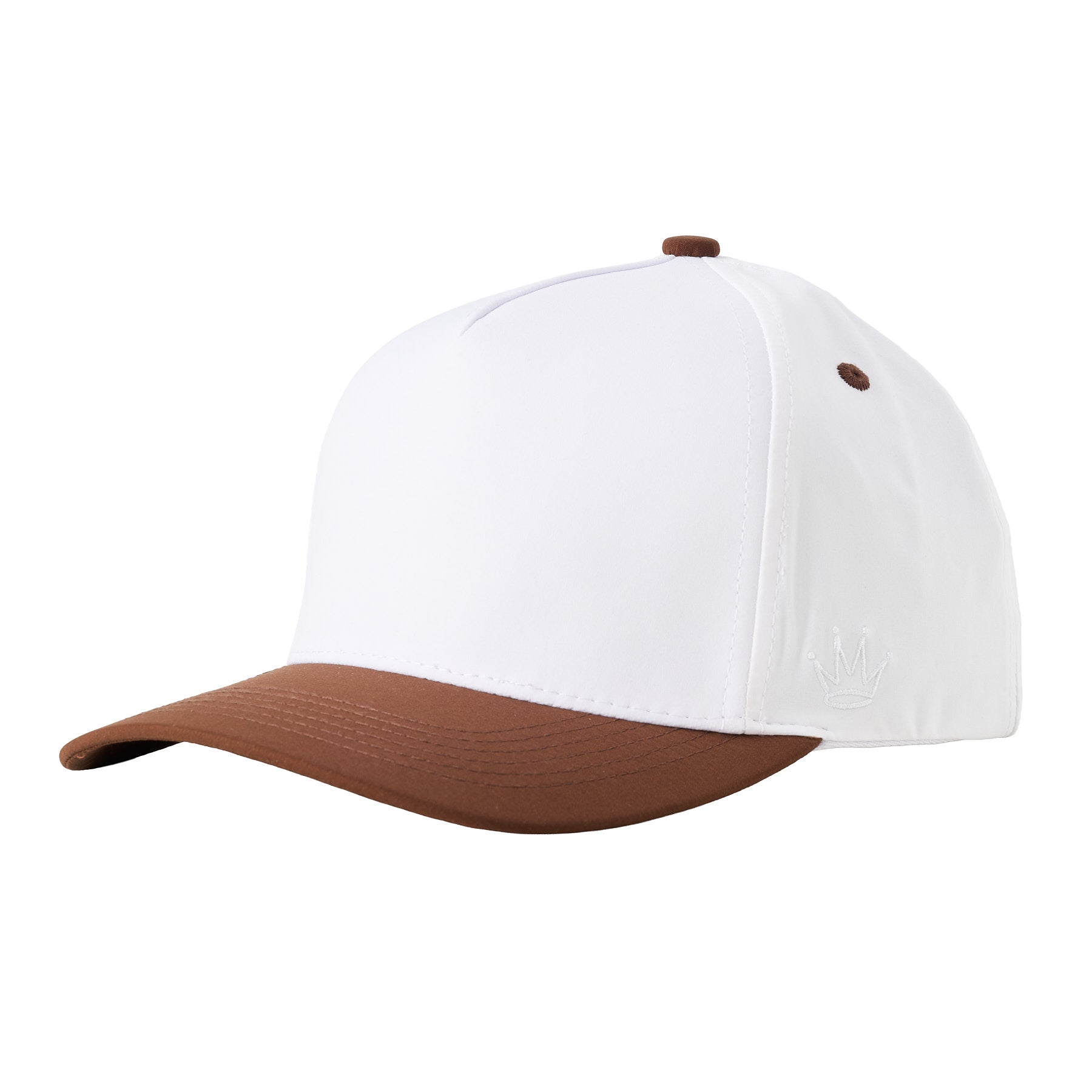 5 Panel Microfiber - Brown/white