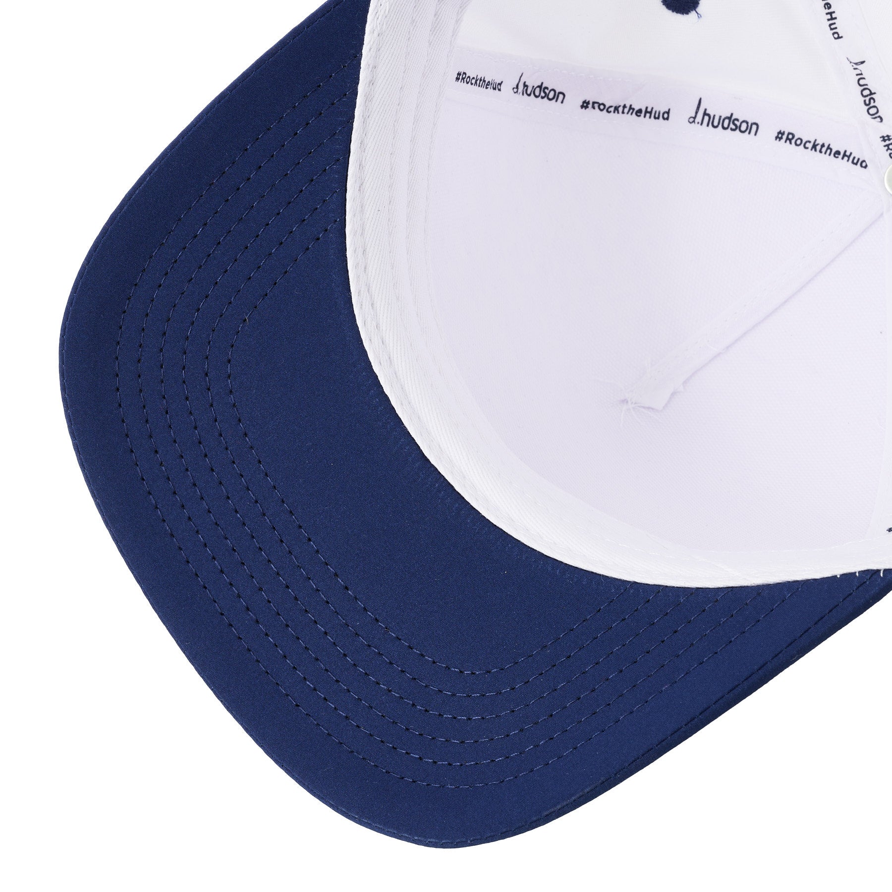 5 Panel Microfiber - Navy/White