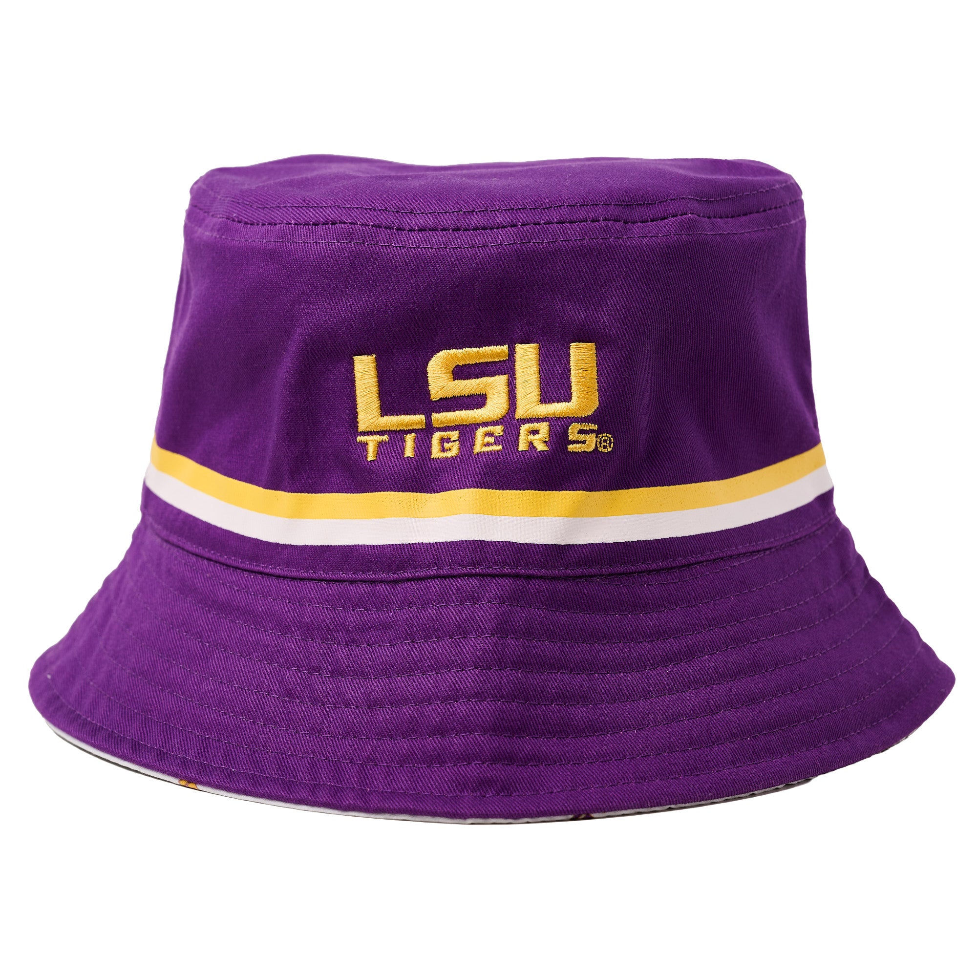 Louisiana State University - Reversible Bucket Football (Purple/White)