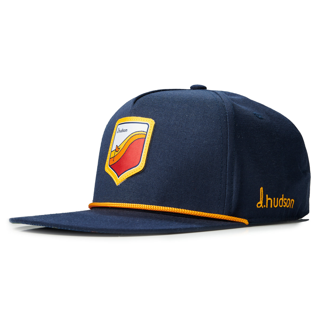 Retro Rope Golf Hat (Navy/Yellow/Red) d.hudson Golfwear, LLC